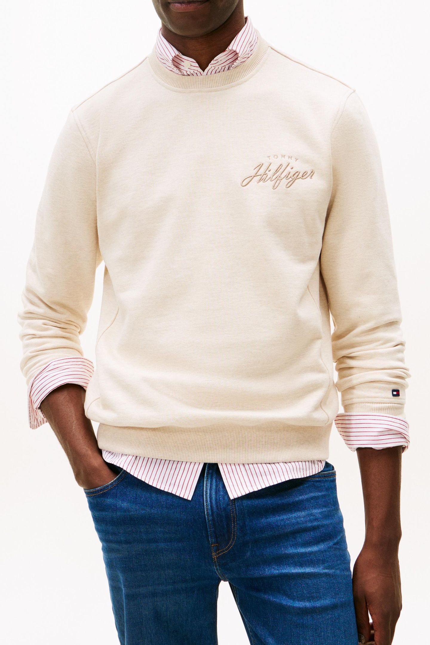 MODERN ATHLEISURE SWEATSHIRT HEATHERED OATMILK 5