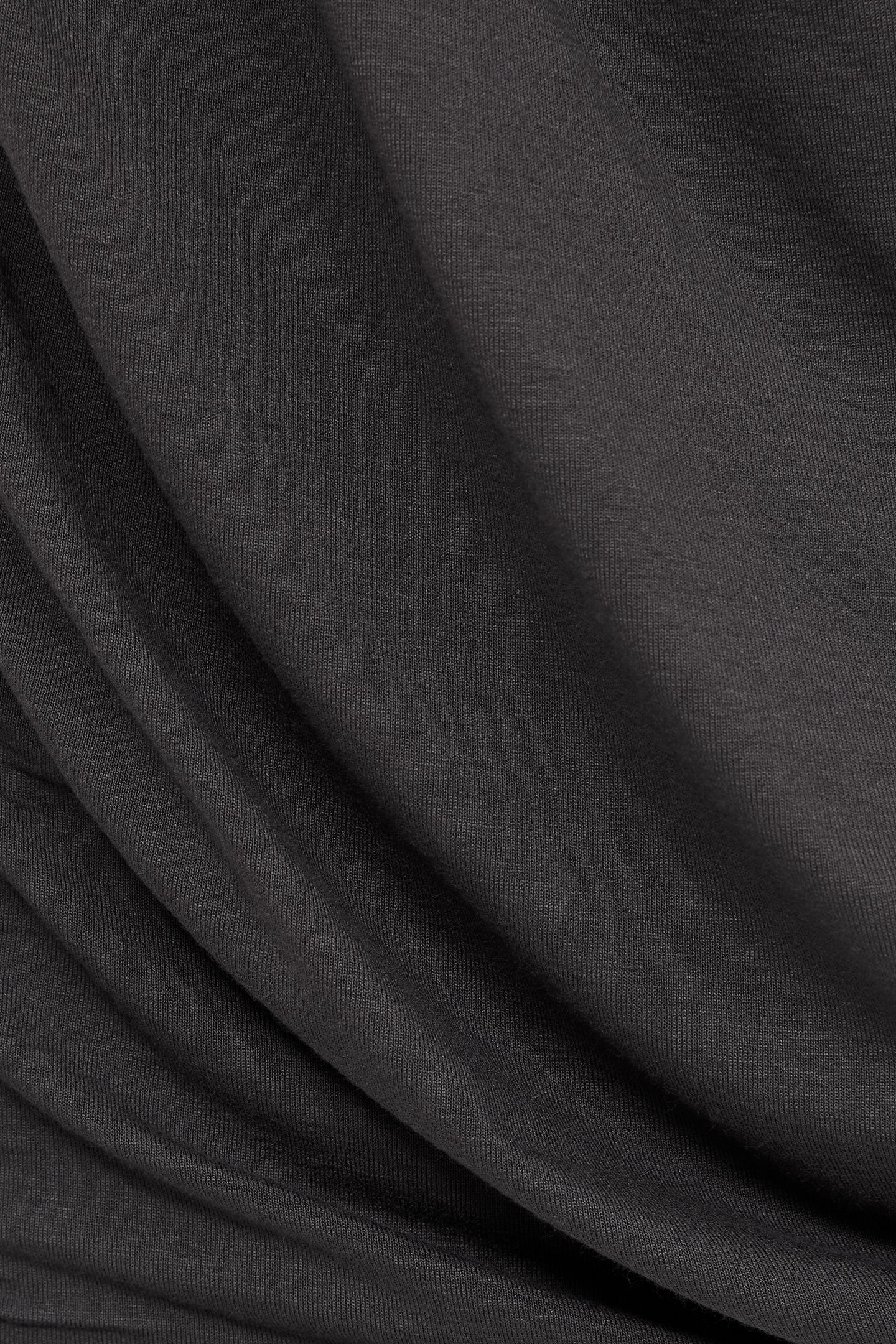 RUCHED SHORT JERSEY DRESS CHARCOAL 5