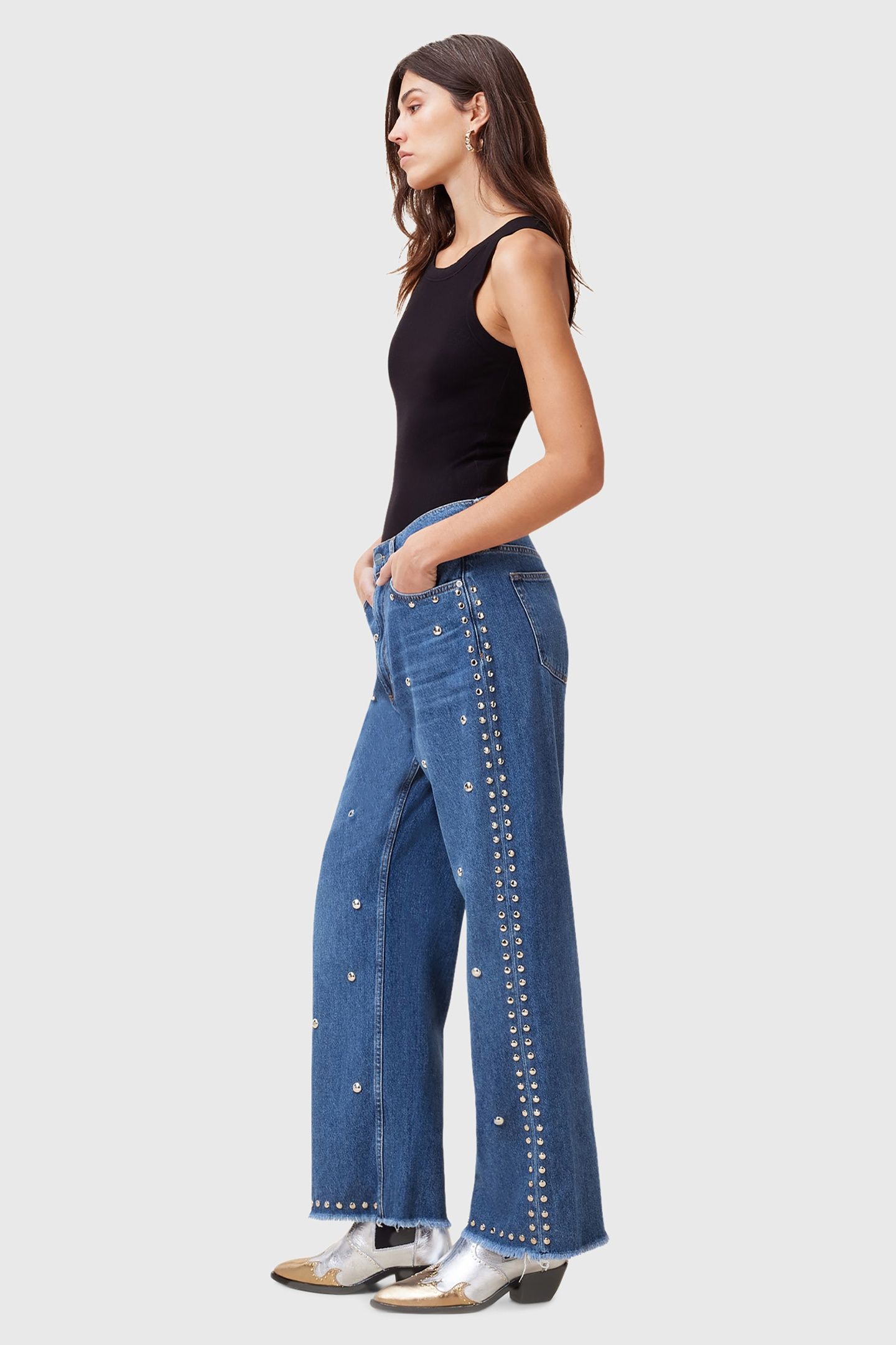 BLAKE STUD JEAN MID INDIGO 6