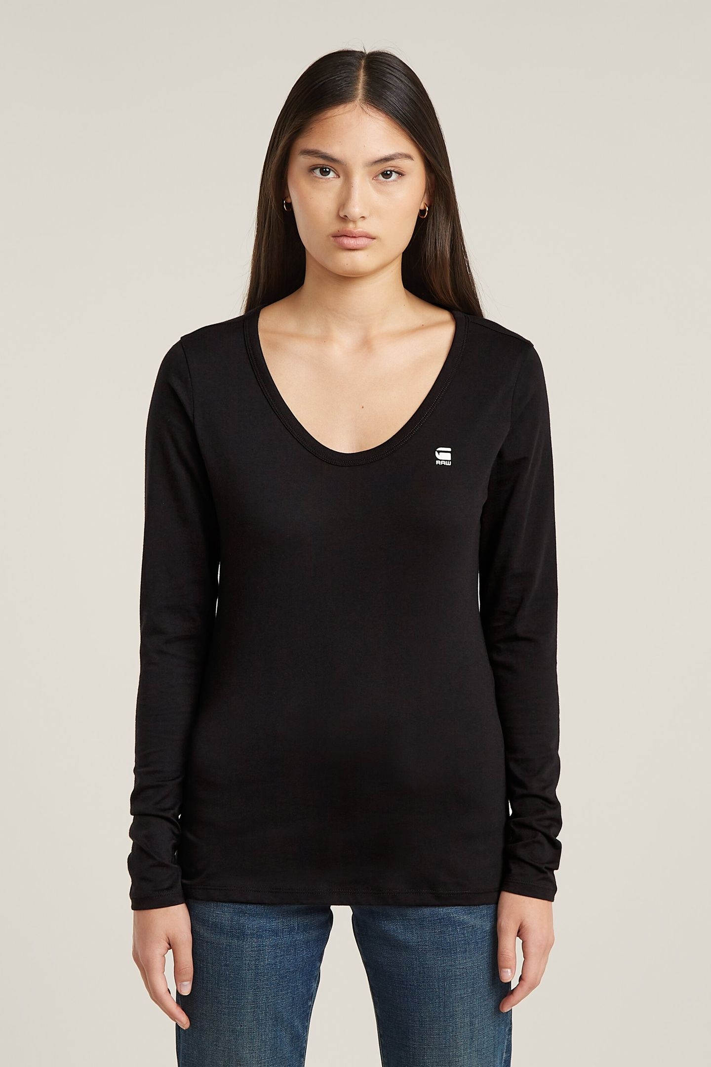 SLIM R T L/S DK BLACK 2