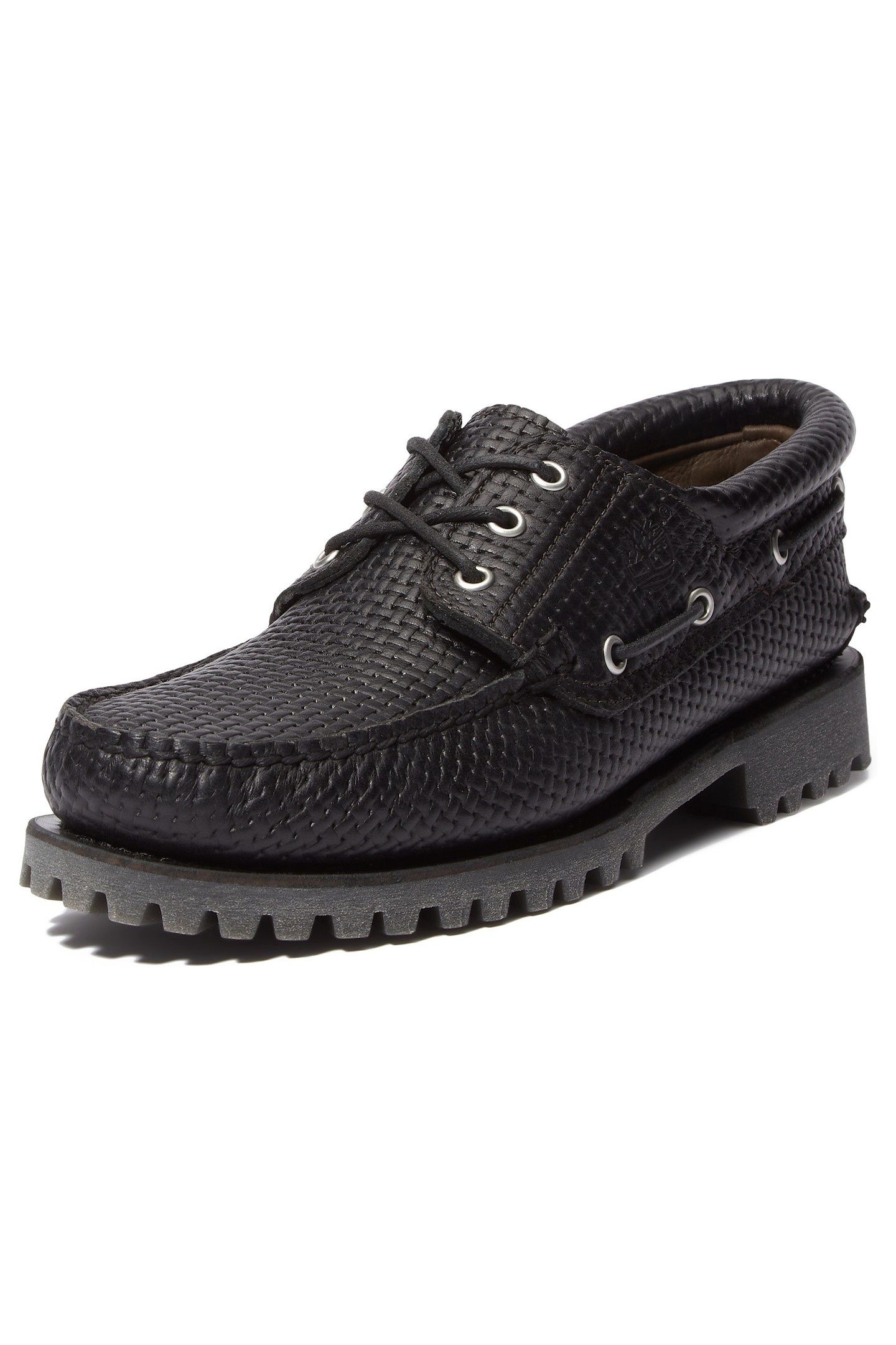 AUTHENTIC BOAT SHOE BLACK FULL GRAIN BROWN 7