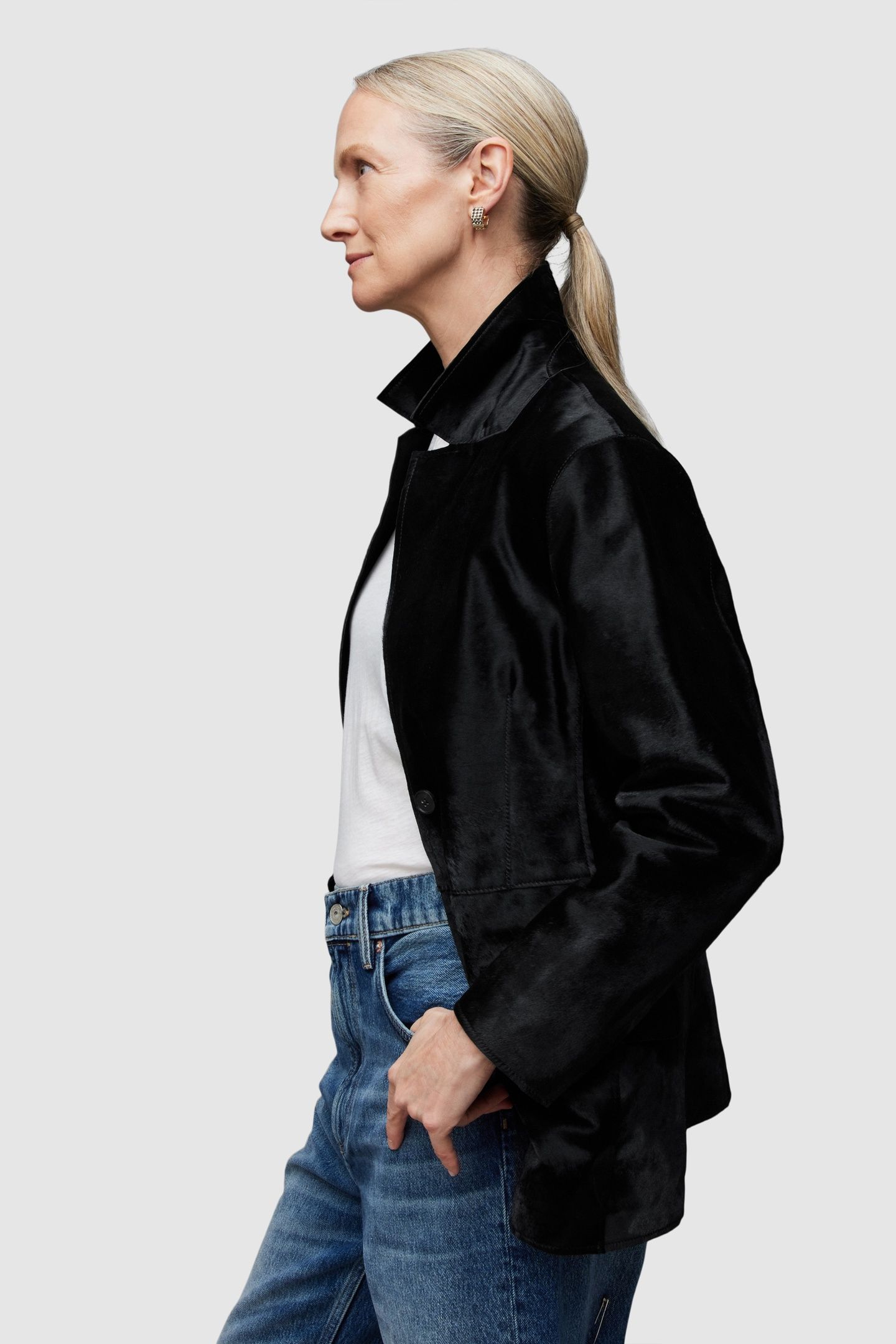 CORINNA ATLAS BLAZER BLACK 6