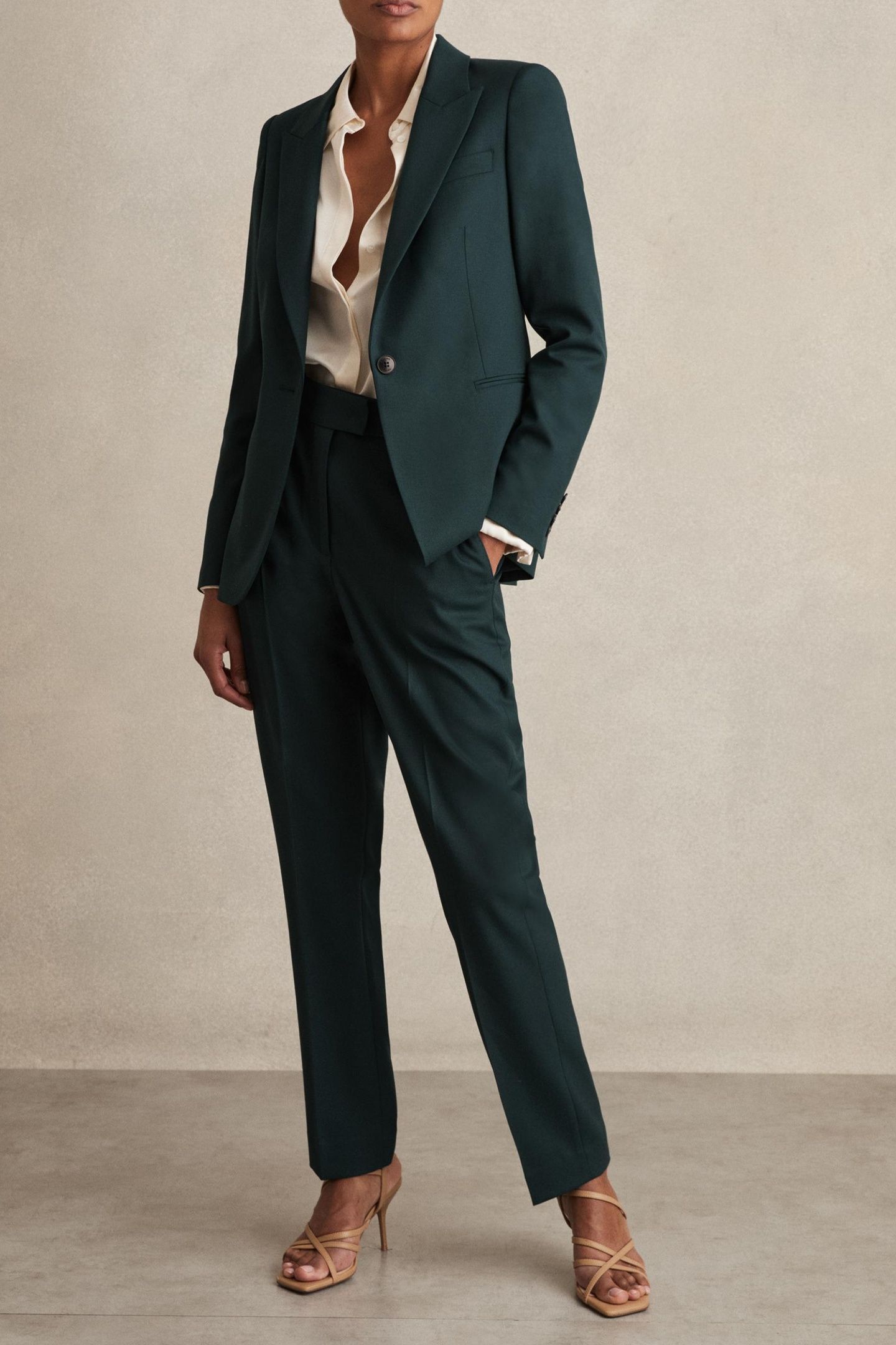 SLIM LEG TROUSER GREEN 4