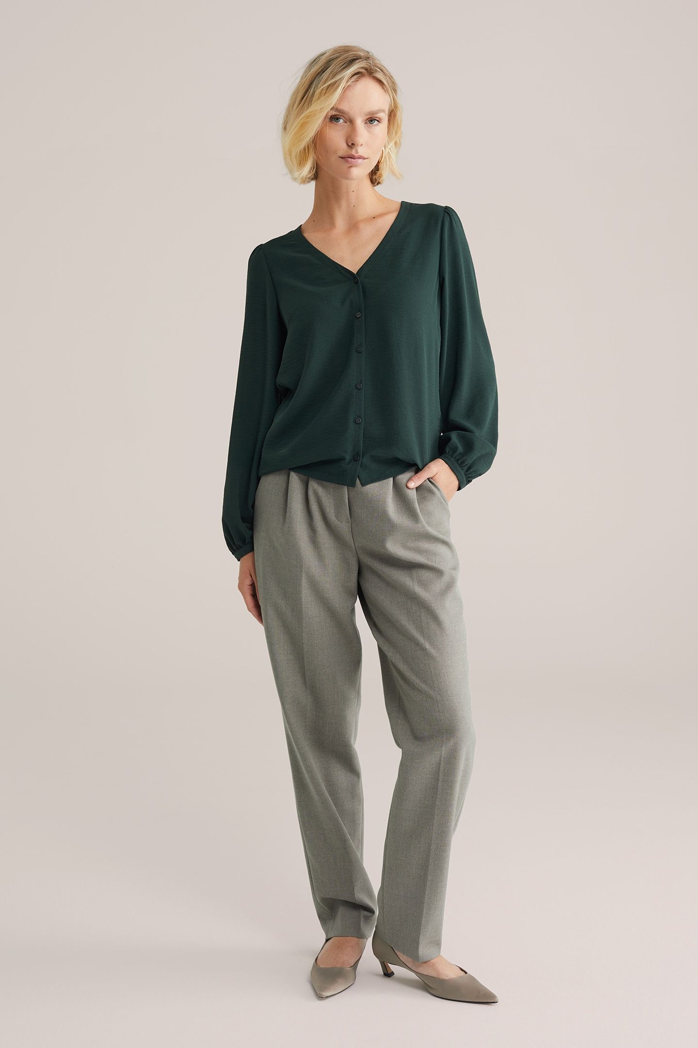 BLOUSE DARK GREEN 3