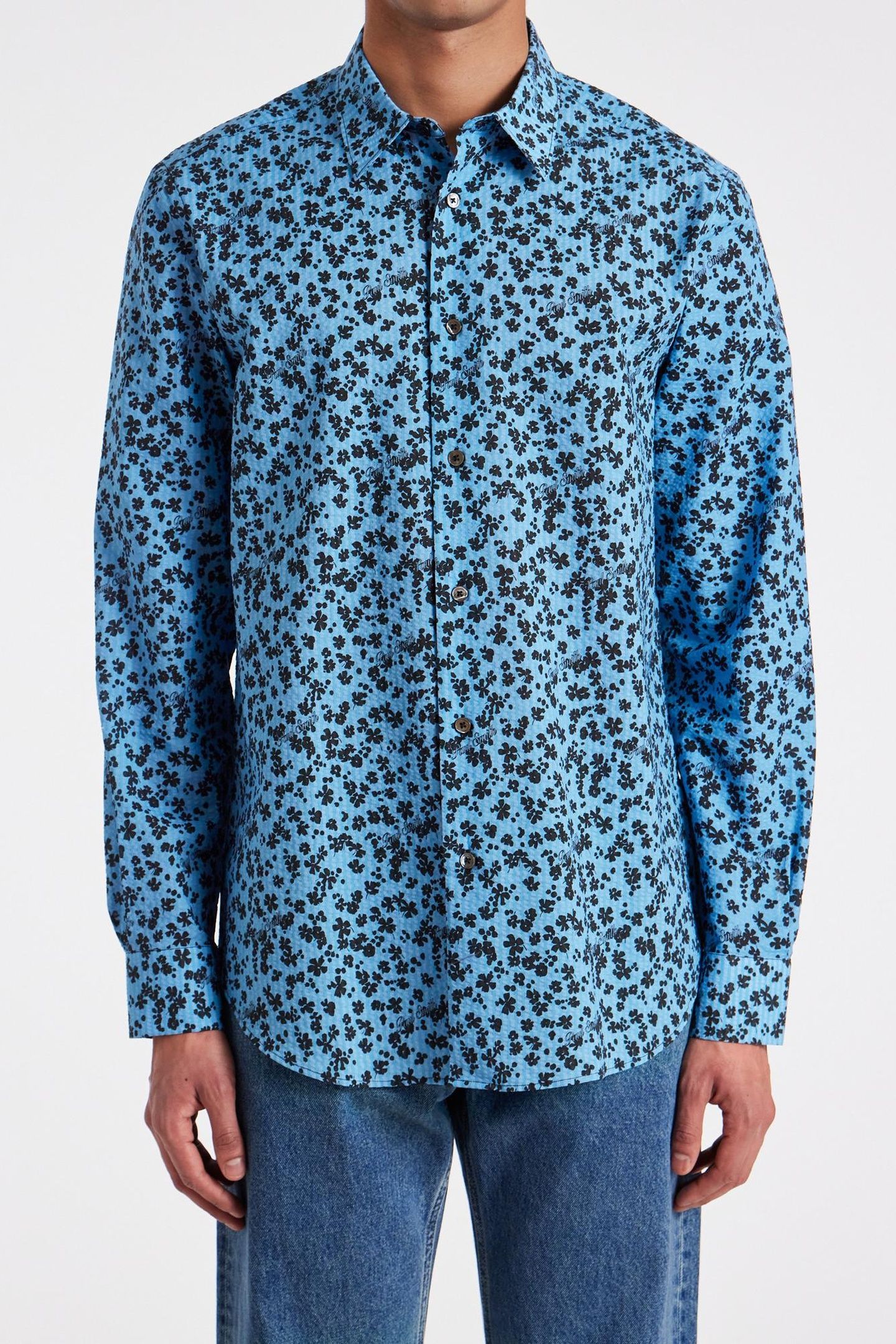 S/C REGULAR FIT SHIRT LIGHT BLUE 1