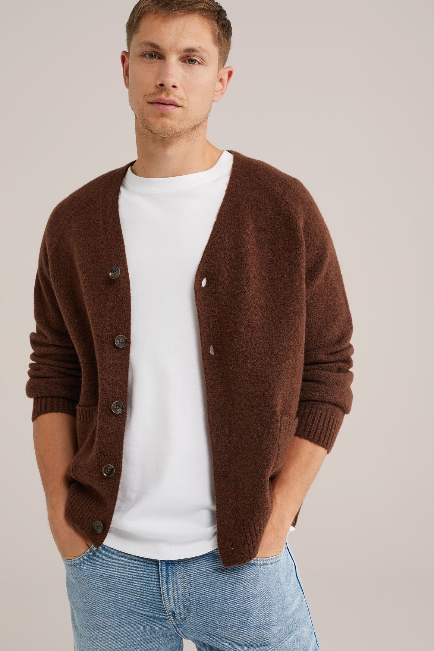 CARDIGAN SAFFRON RED 5