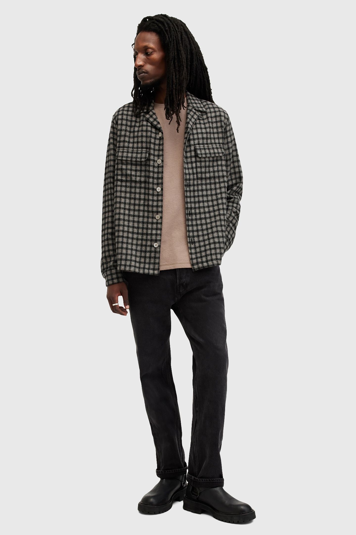 ALKAME LS SHIRT BROWN 1