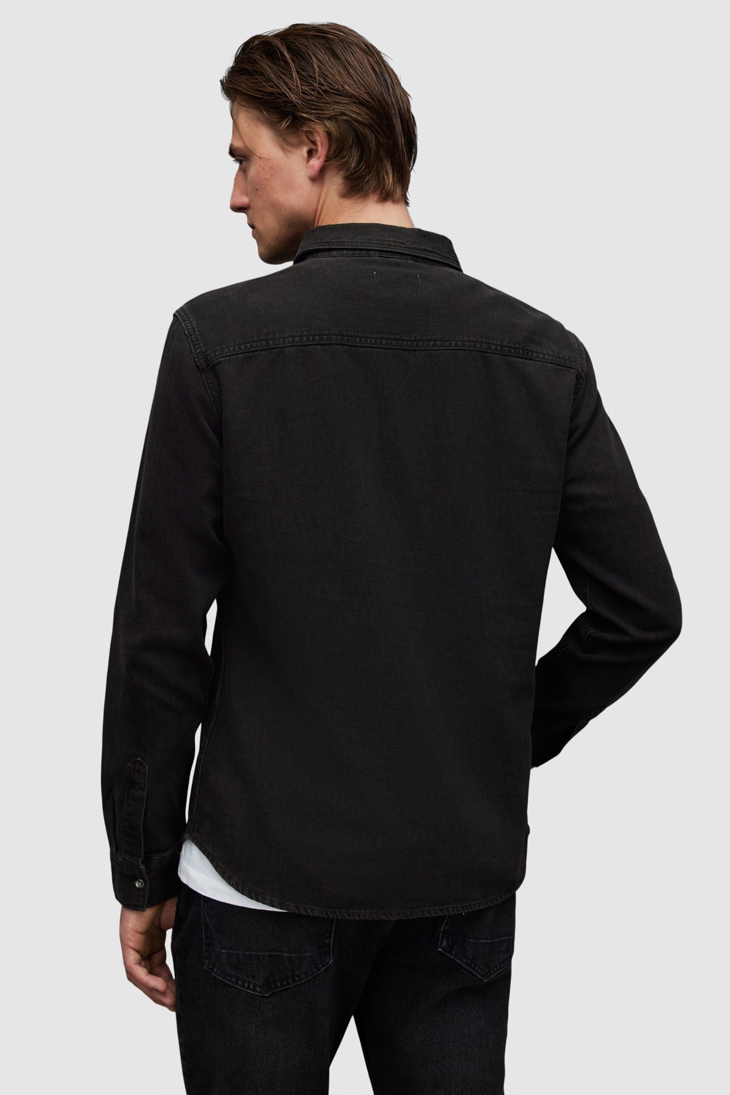 GLEASON LS SHIRT WASHED BLACK 3