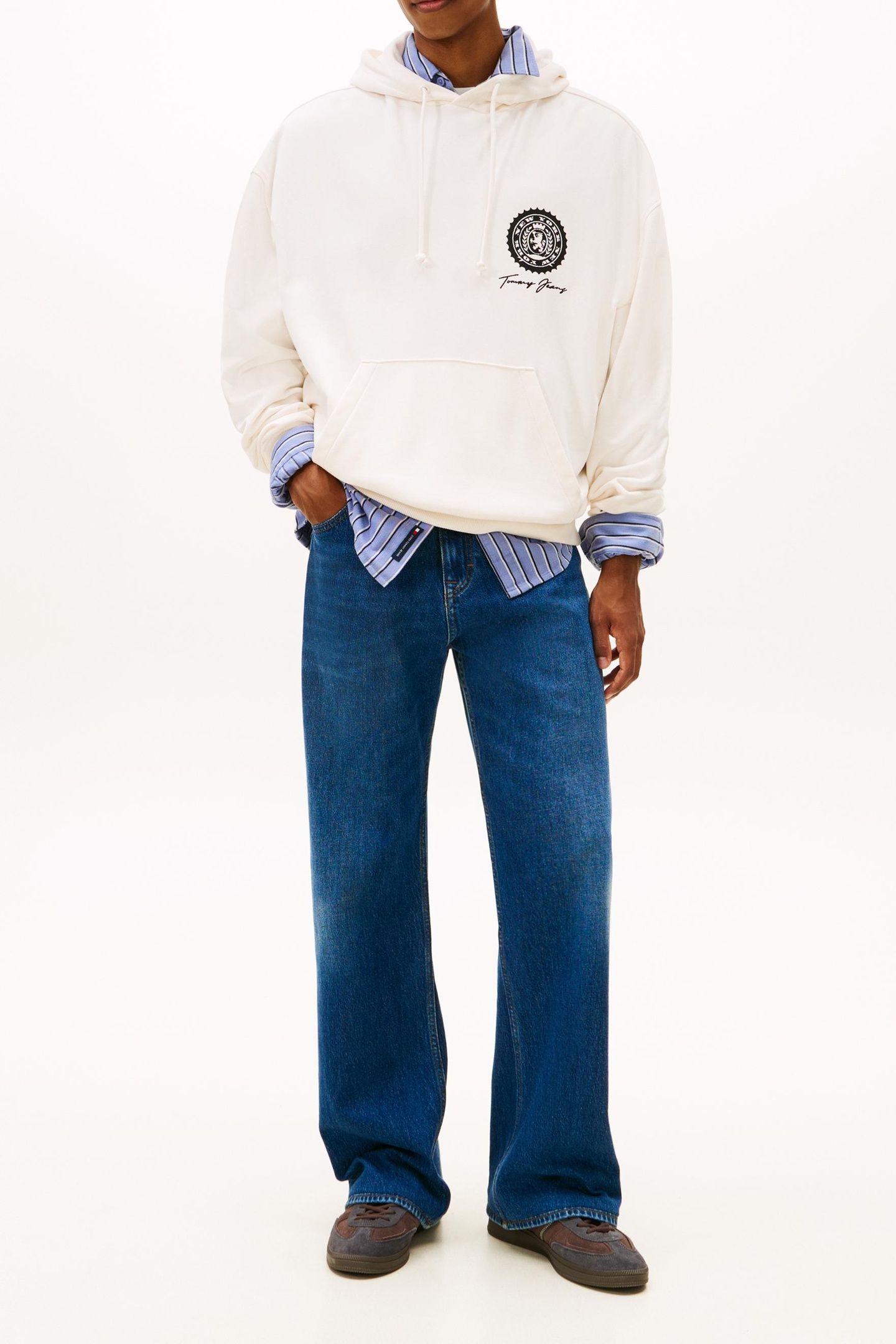 90S DOLLAR GRAPHIC HOODIE ANCIENT WHITE 1