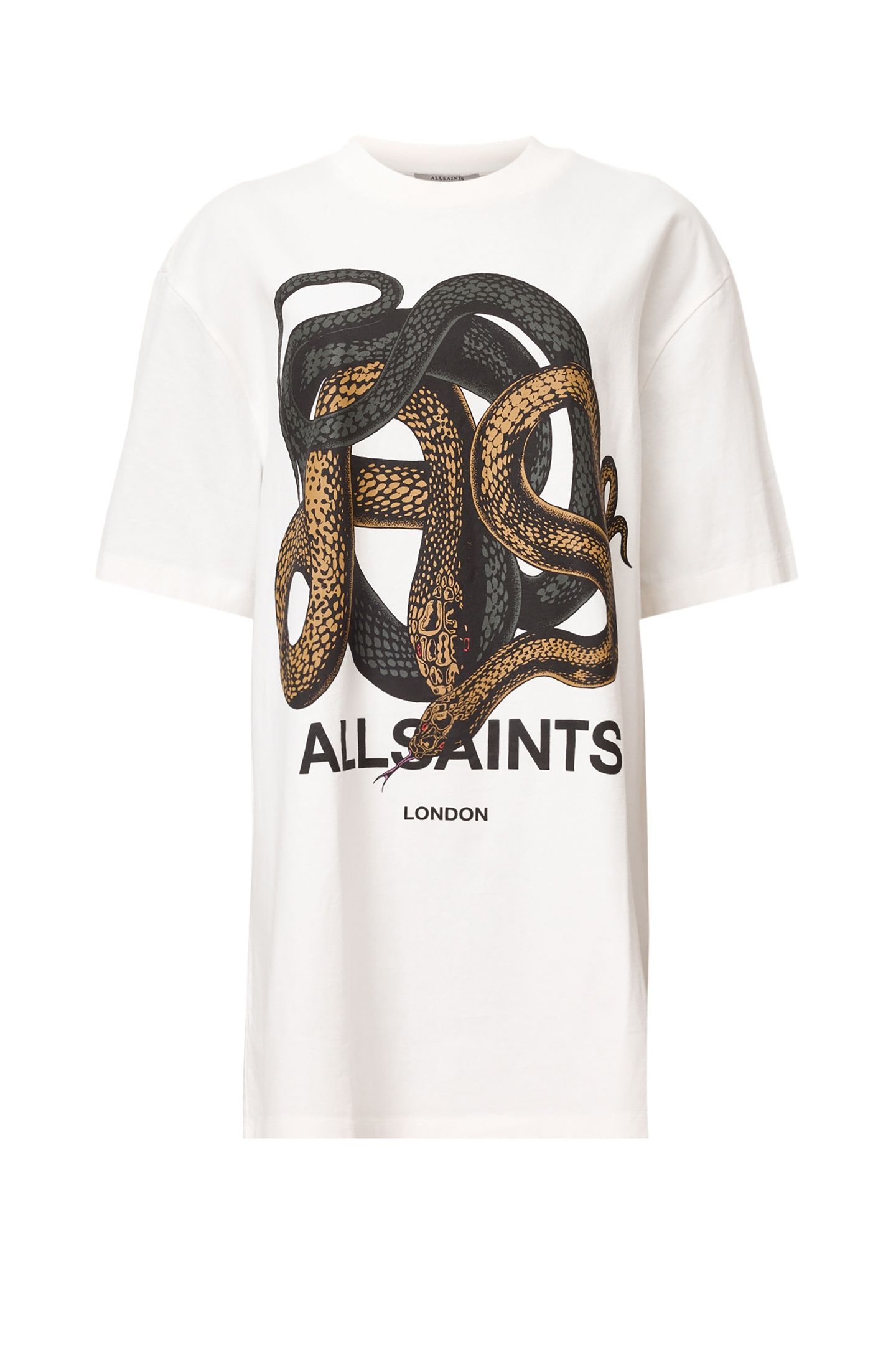 RETICULATE TEE DRESS CHALK WHITE 5