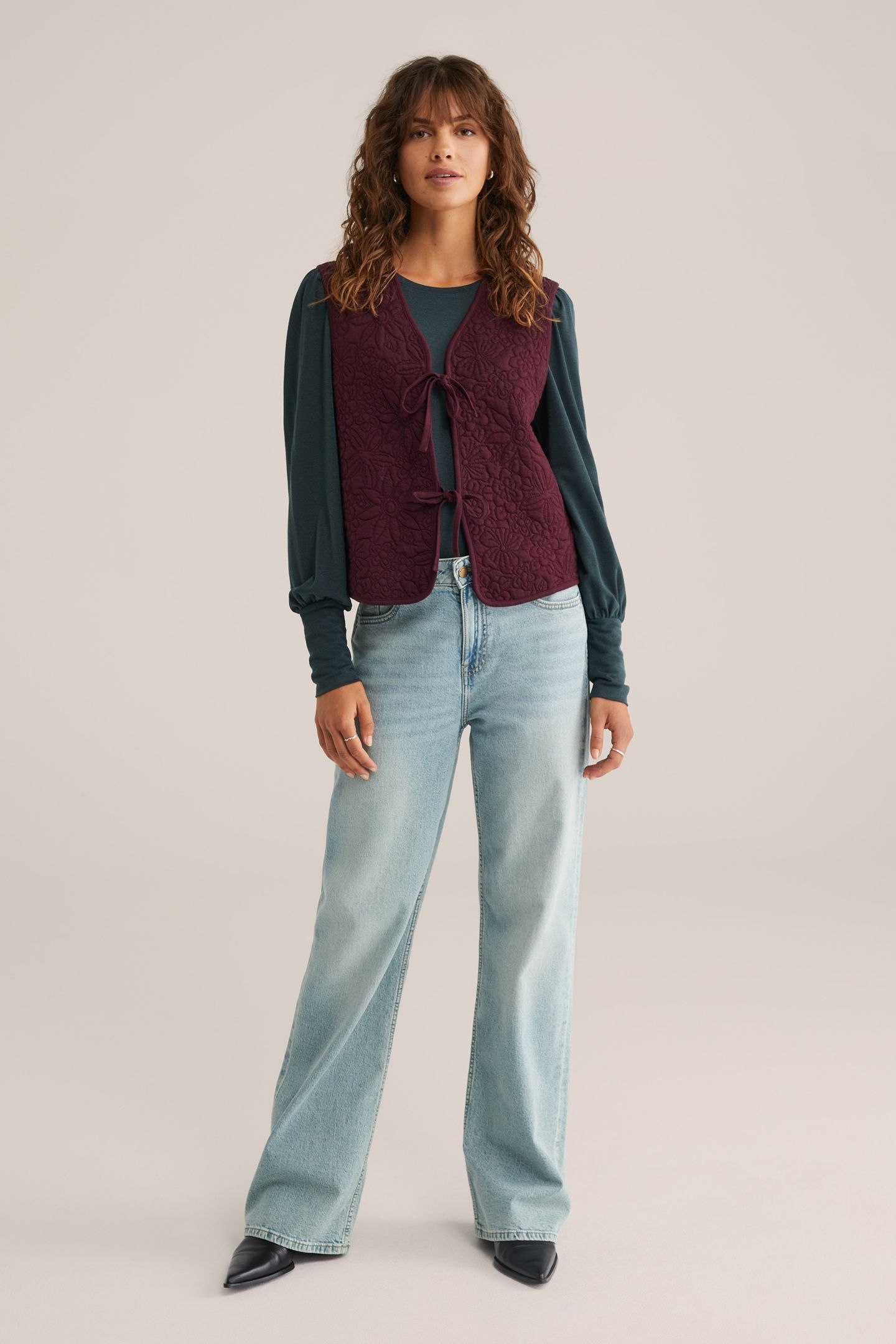 GILET BURGUNDY RED 3