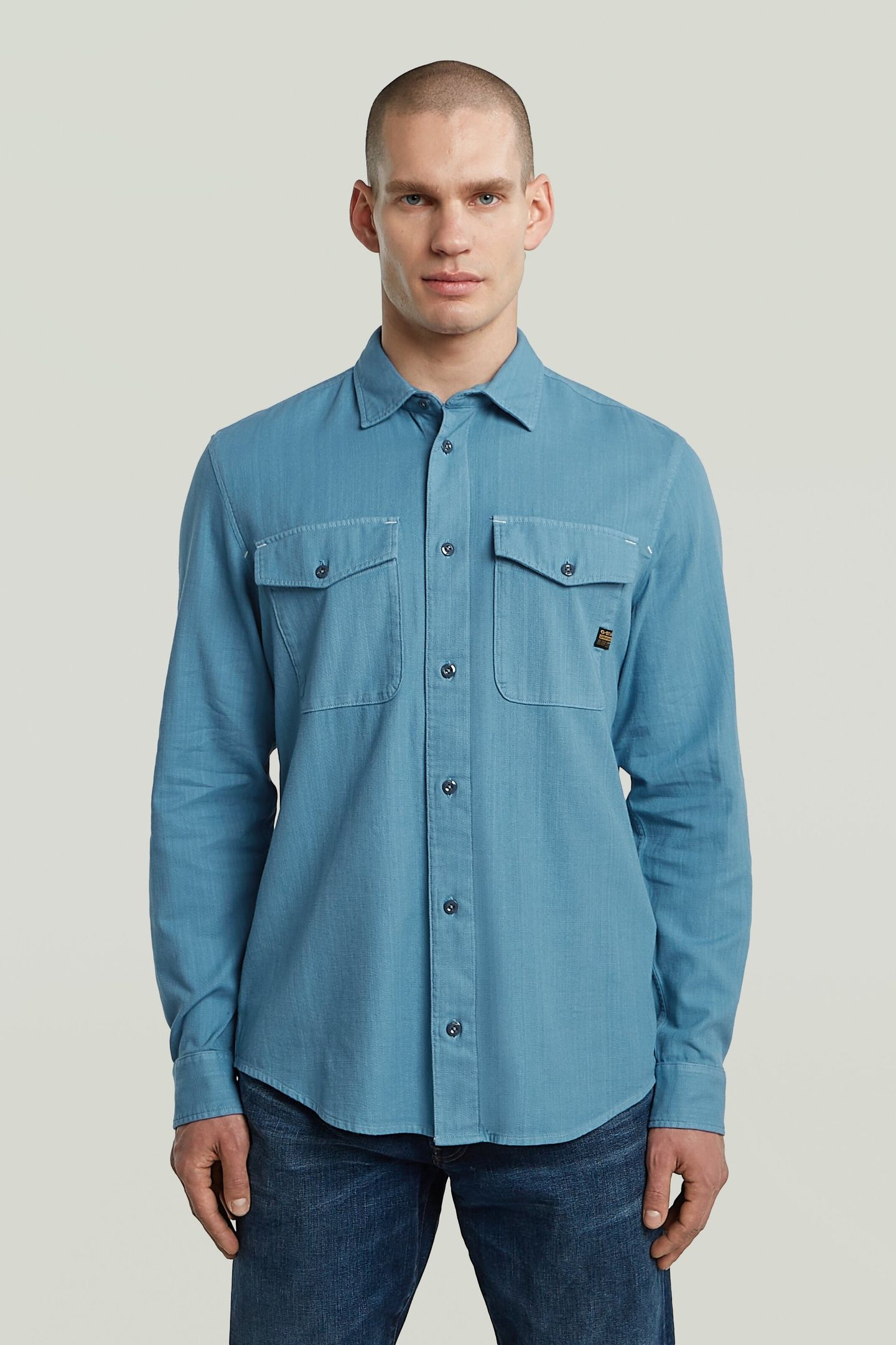 MARINE SLIM SHIRT L/S NIAGARA GD 2