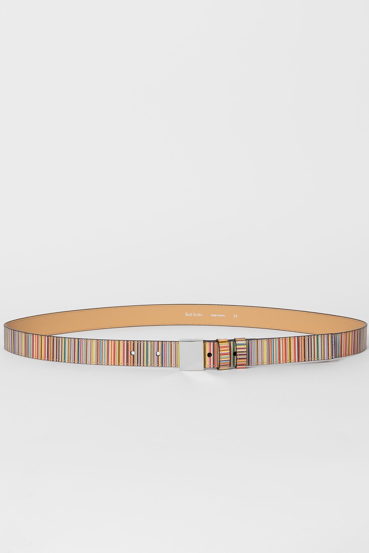 BELT MULTISTRIPE LEATHER MULTI COLOURED 1