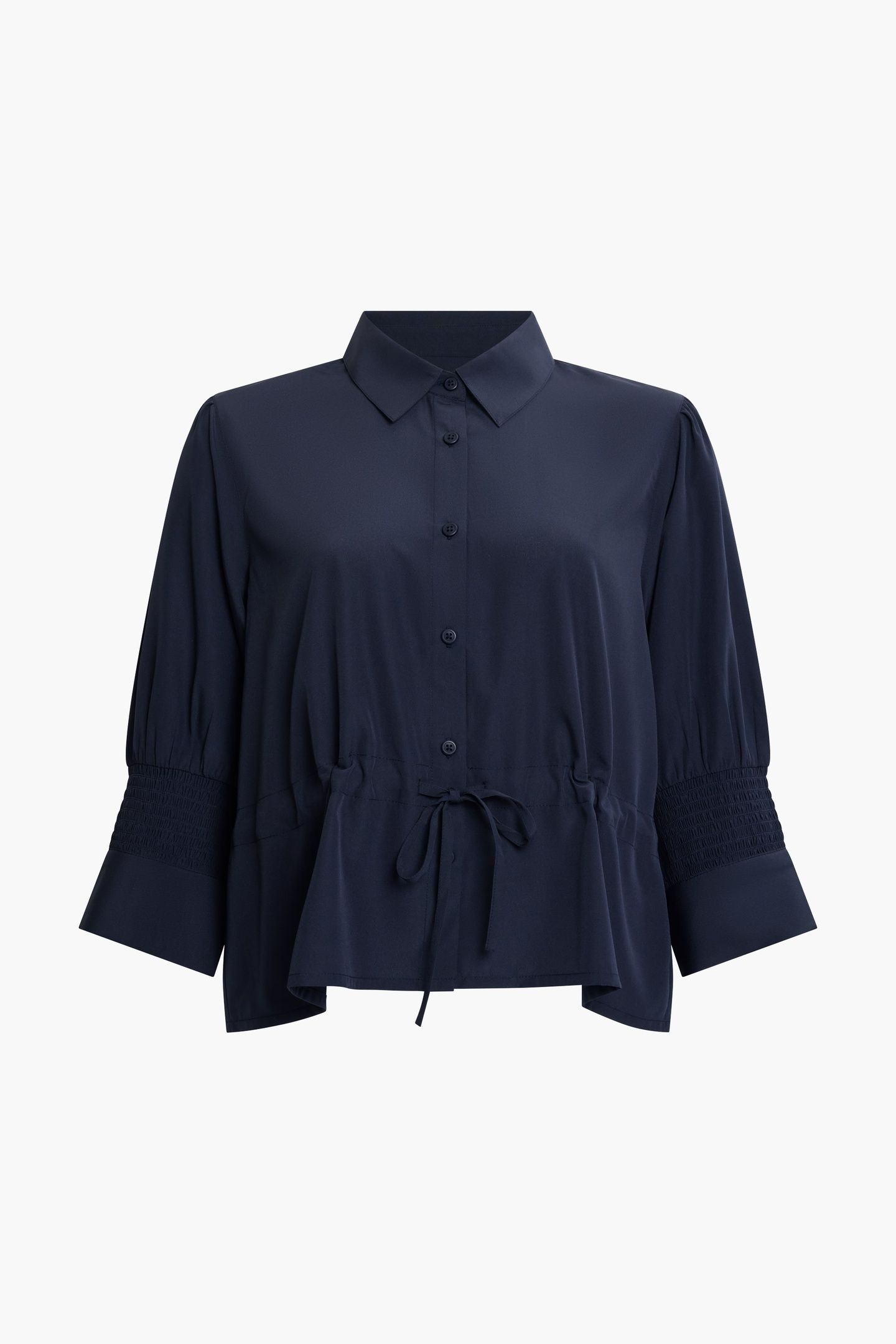 CREPE LIGHT TIE TOP NAVY 1