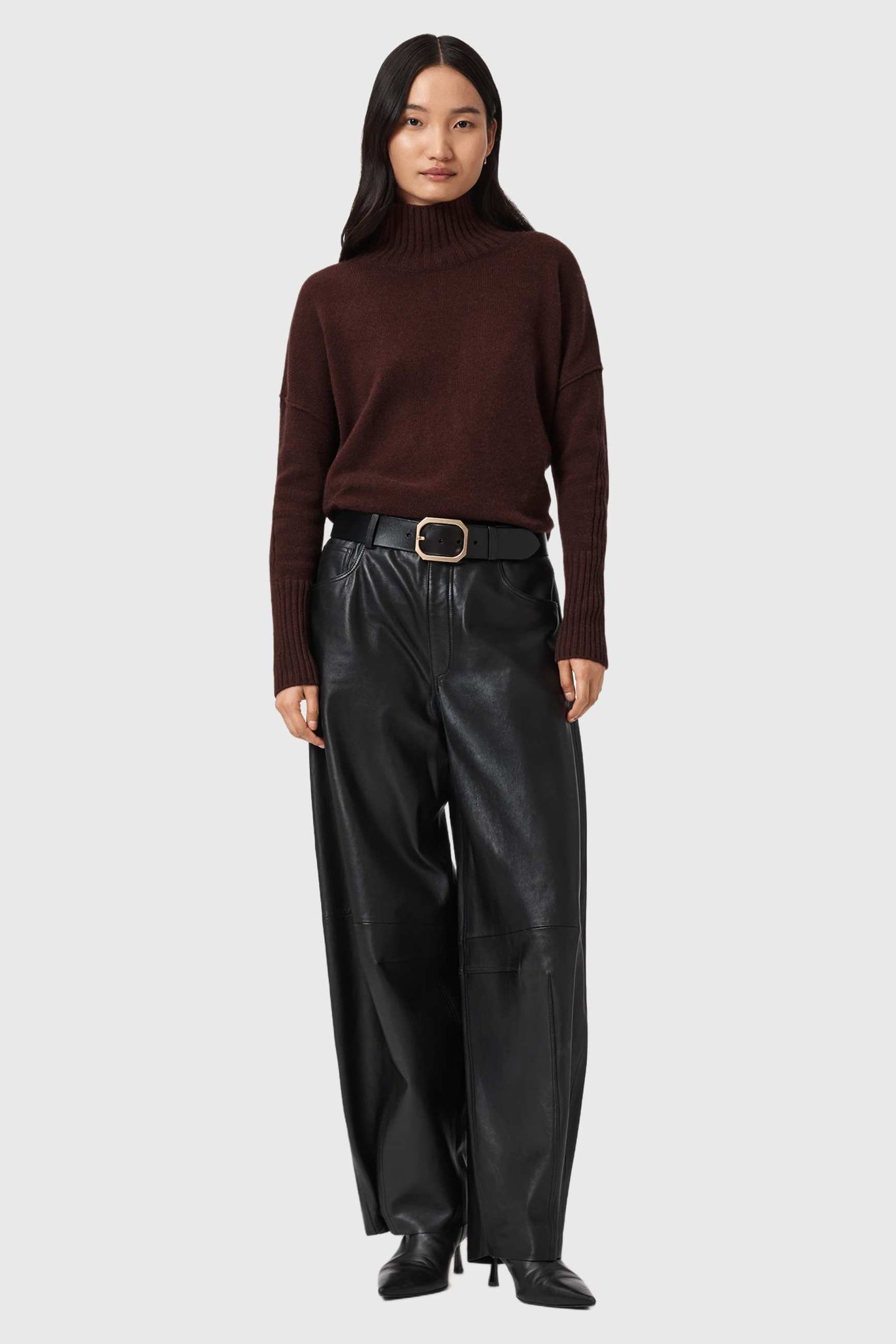 ESTER ROLL NECK BITTER BROWN 4