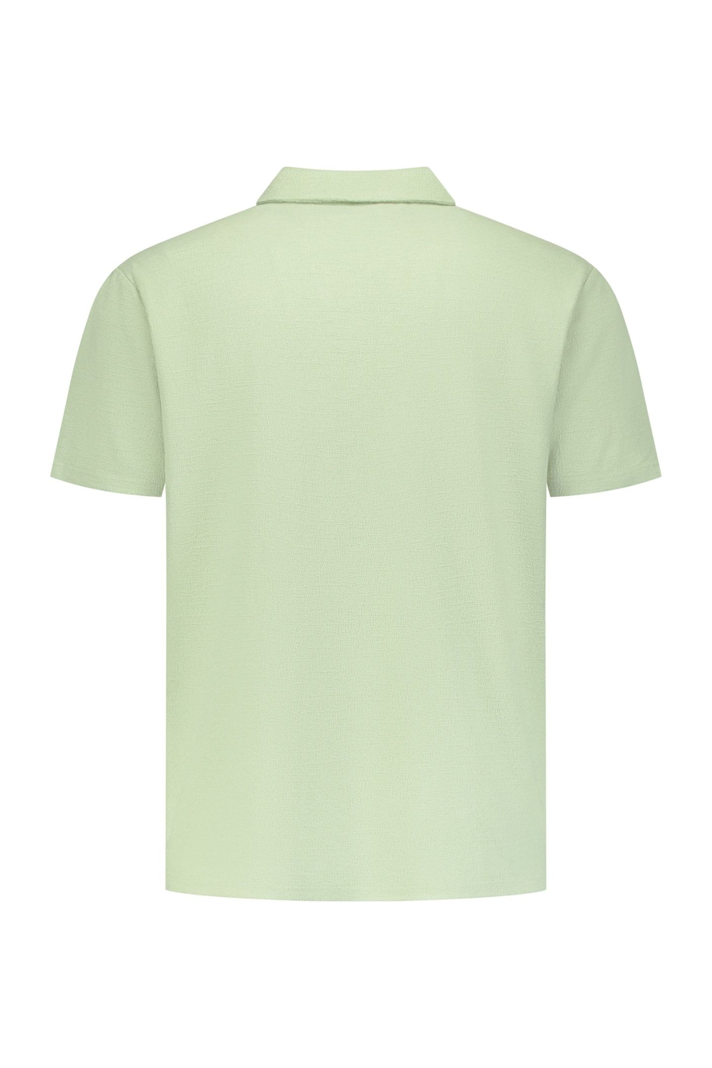 POLO V SOLID JACQUARD GREEN 2