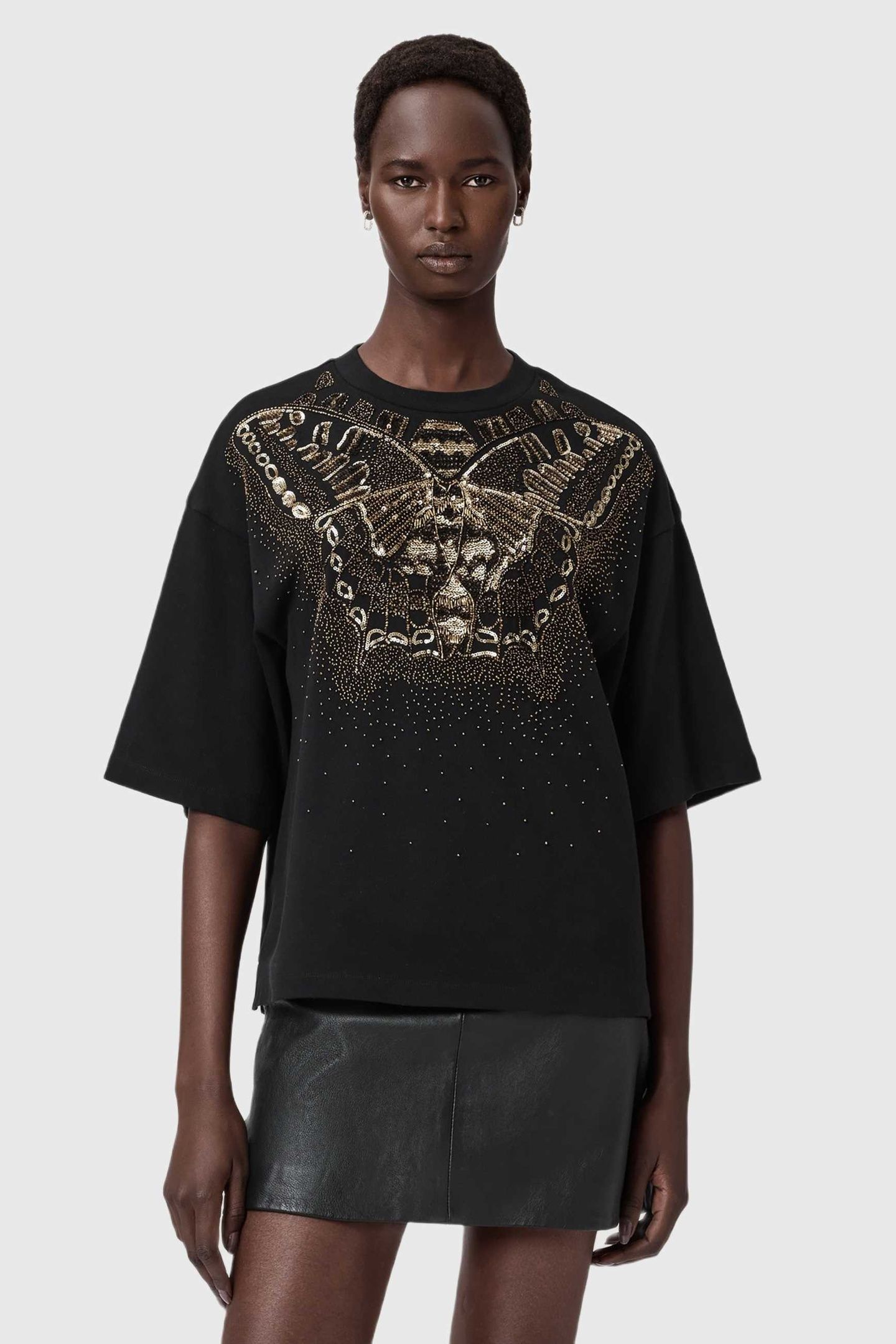GLIDE AMELIE TEE BLACK/GOLD 2
