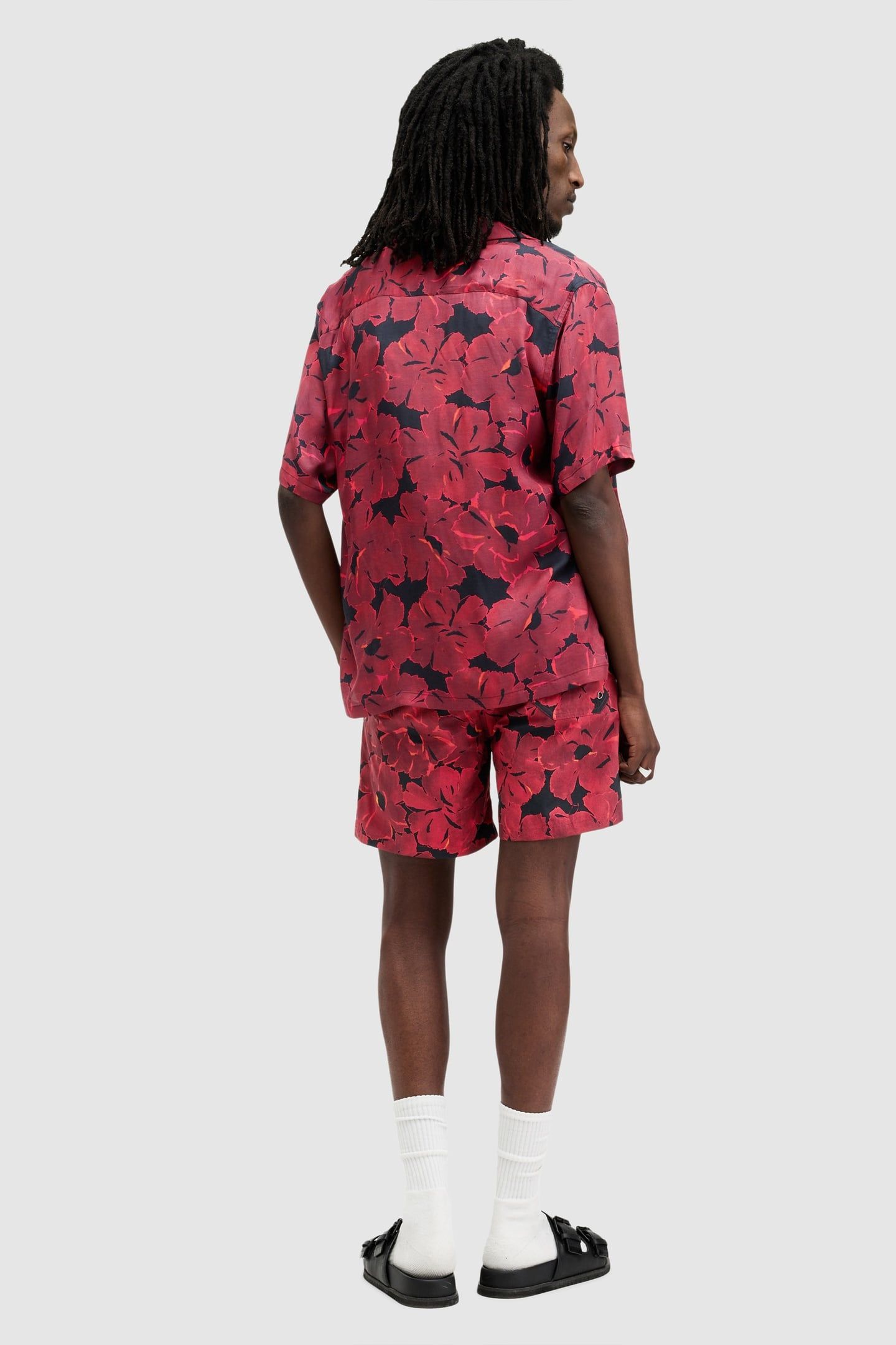 KAZA SWIMSHORT JET BLK/RED 3