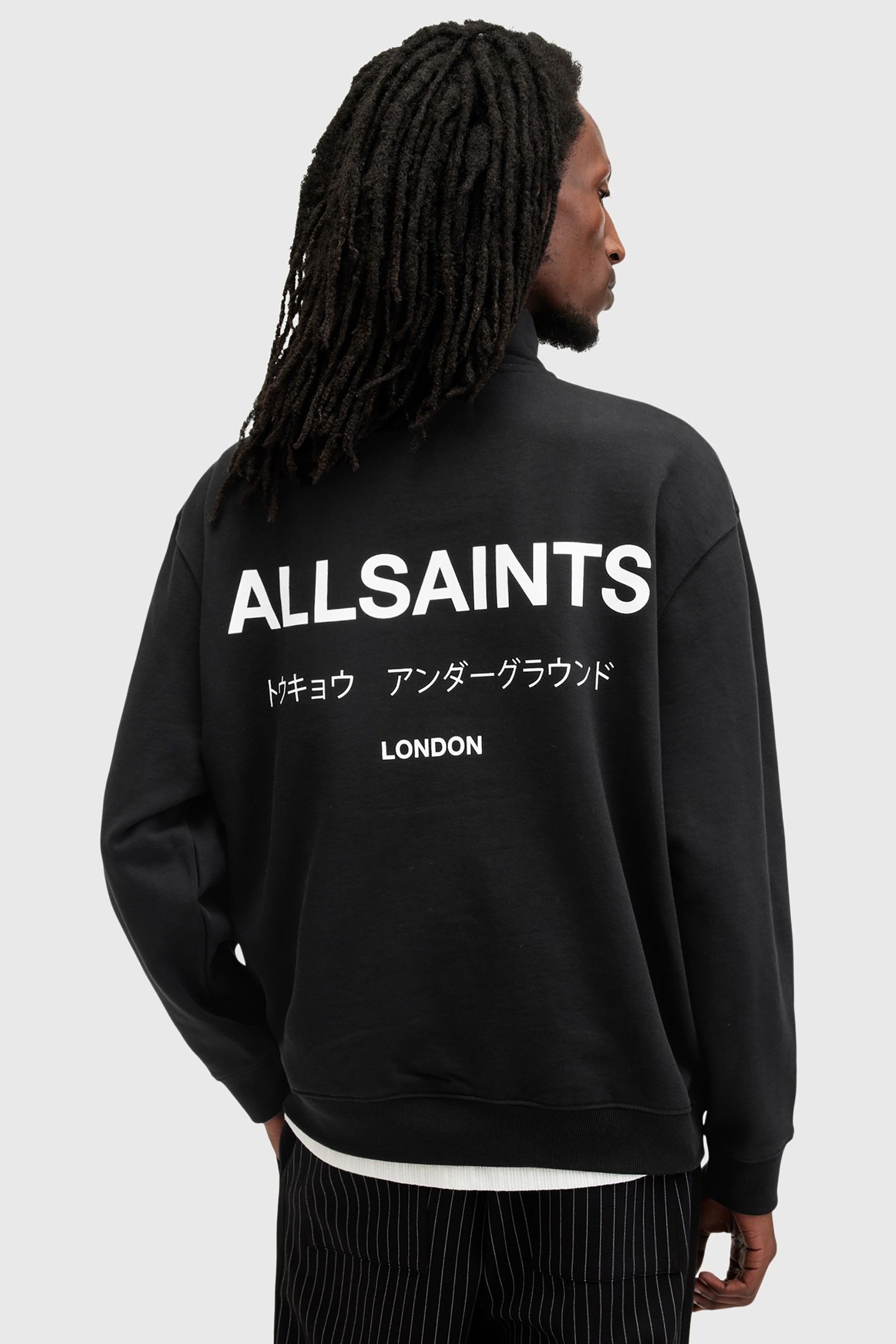 UNDERGROUND HALF ZIP BLACK/WHITE 2