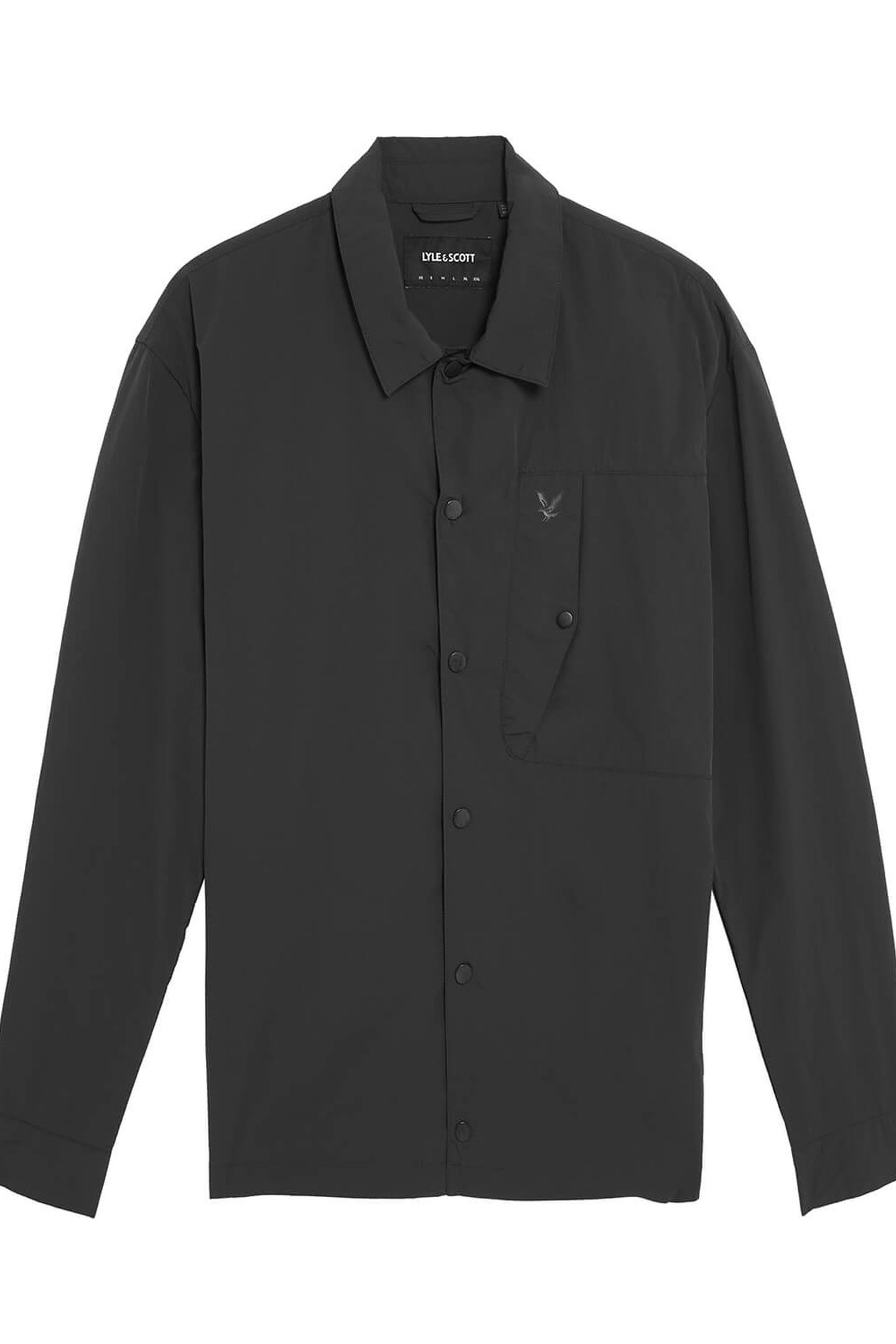 CRINKLE NYLON OVERSHIRT BLACK ICE 4