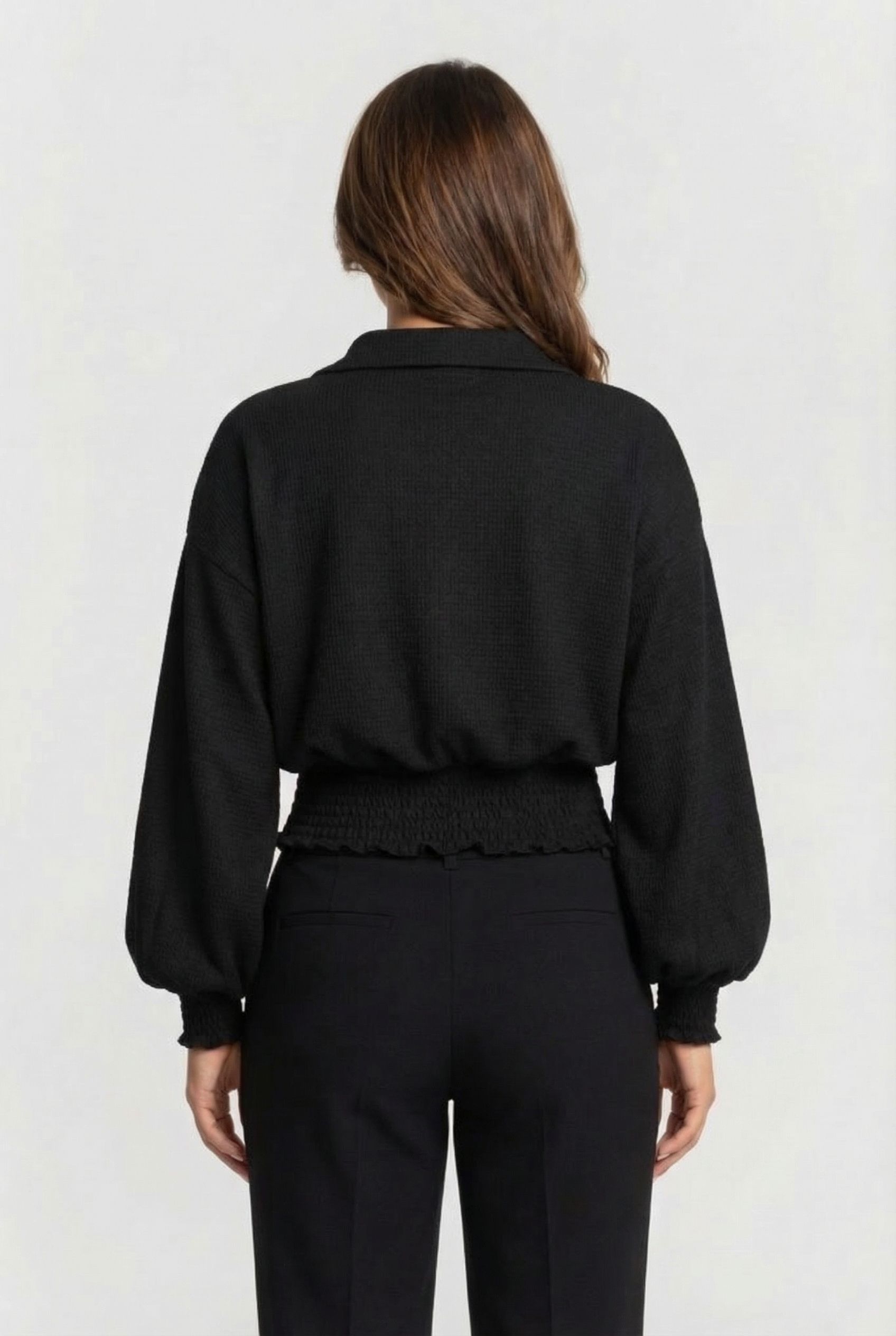 LOLLAND BLOUSE DEEP BLACK 2