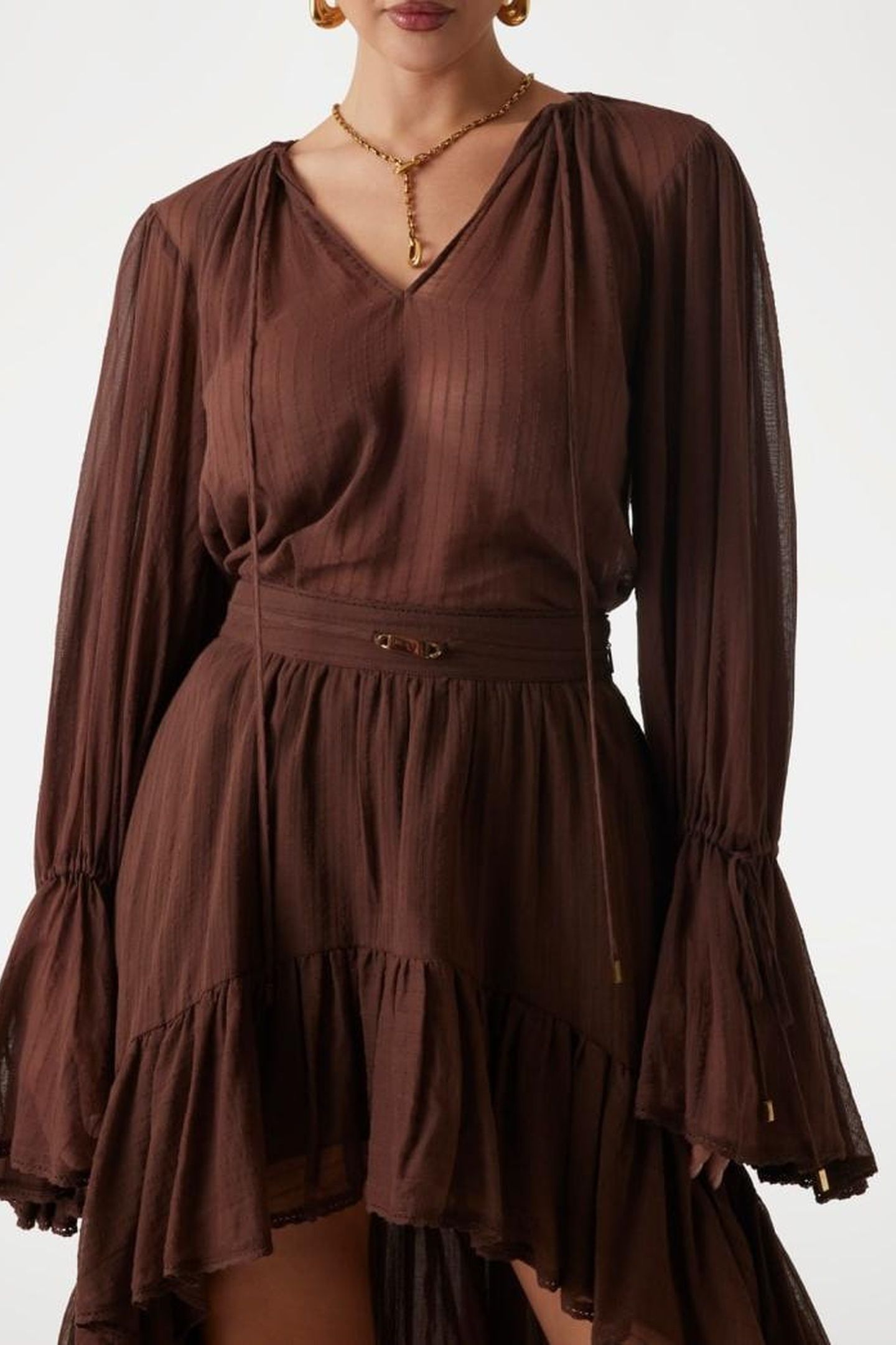 MARCIANO BY GUESS ELSA LS TOP CIOCCOLATA 2