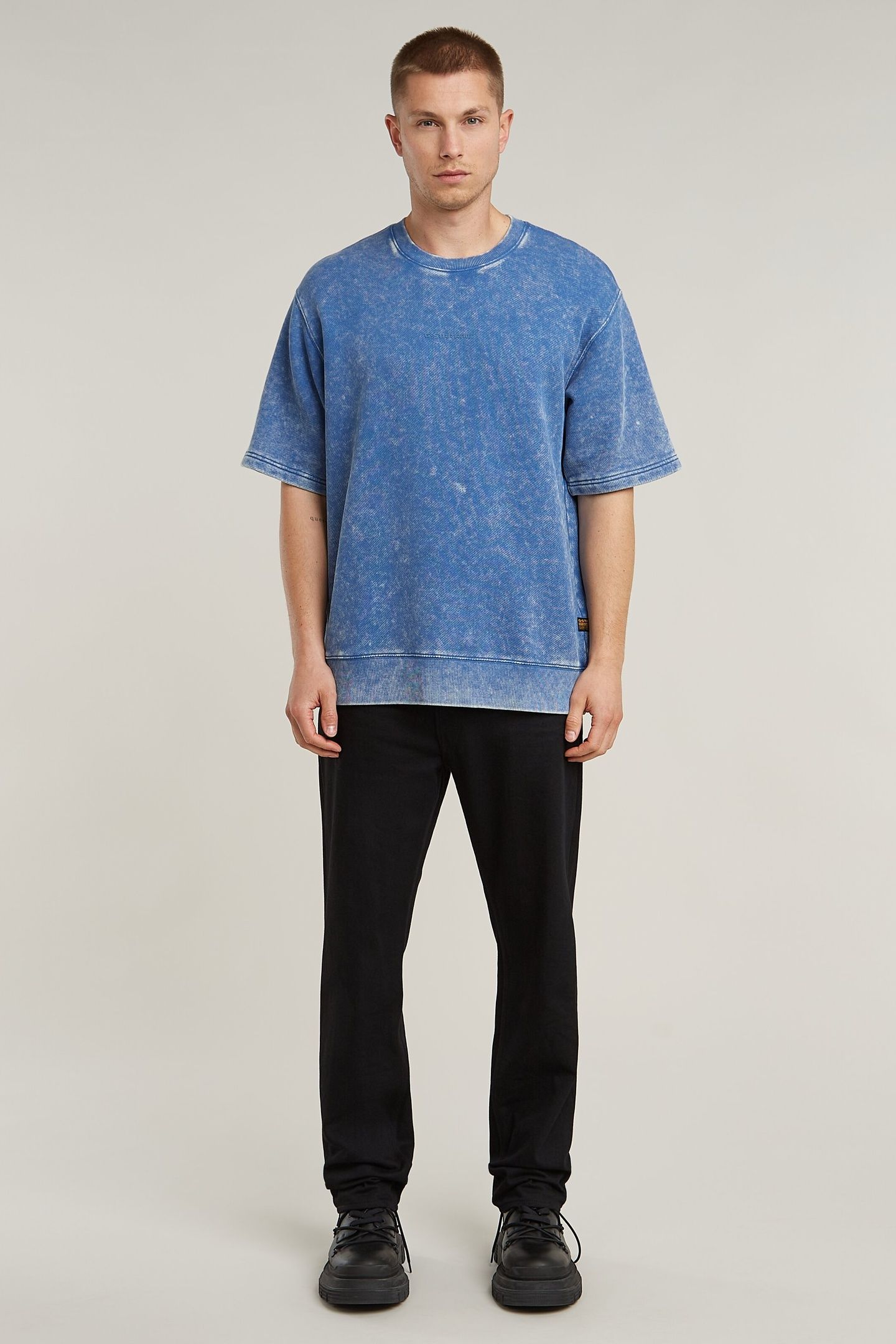ACID WASH LOOSE SW S/S ACID DUTCH BLUE 1