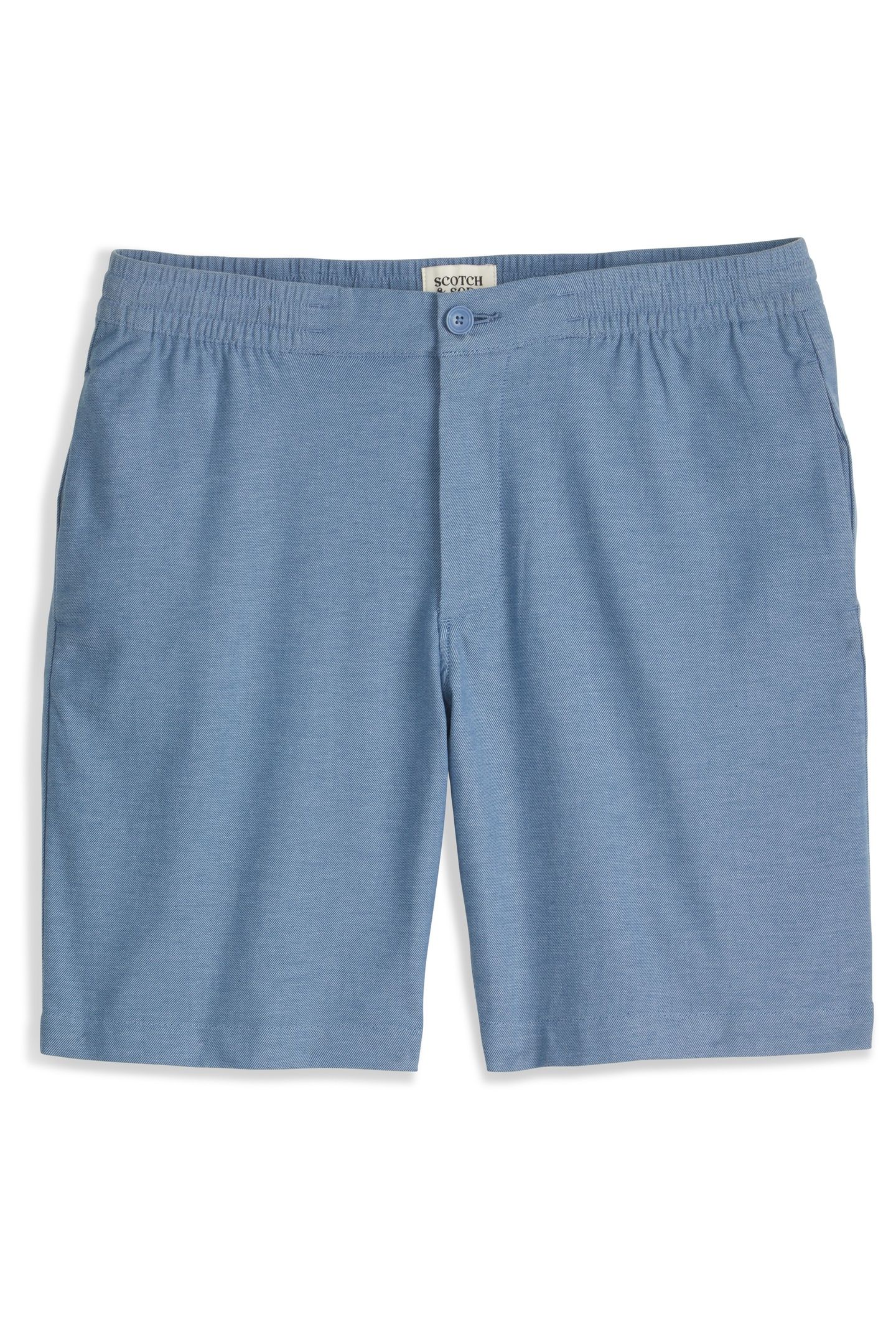 ELASTIC SHORT DARK DENIM 1