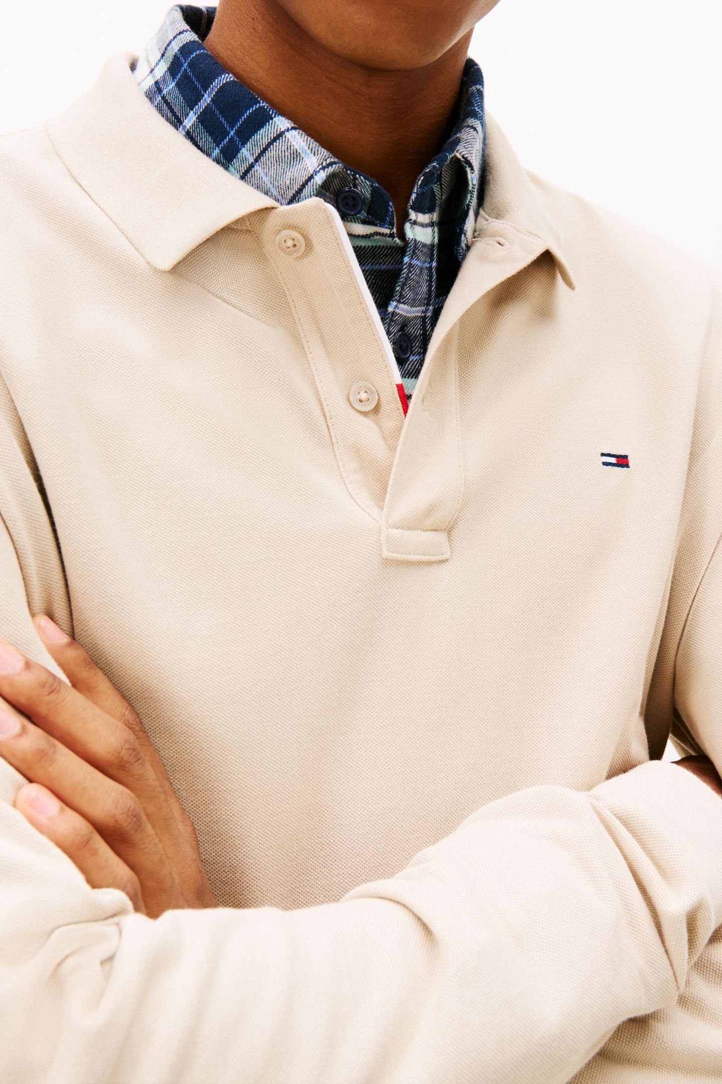SLIM PLACKET POLO GULF SAND 5