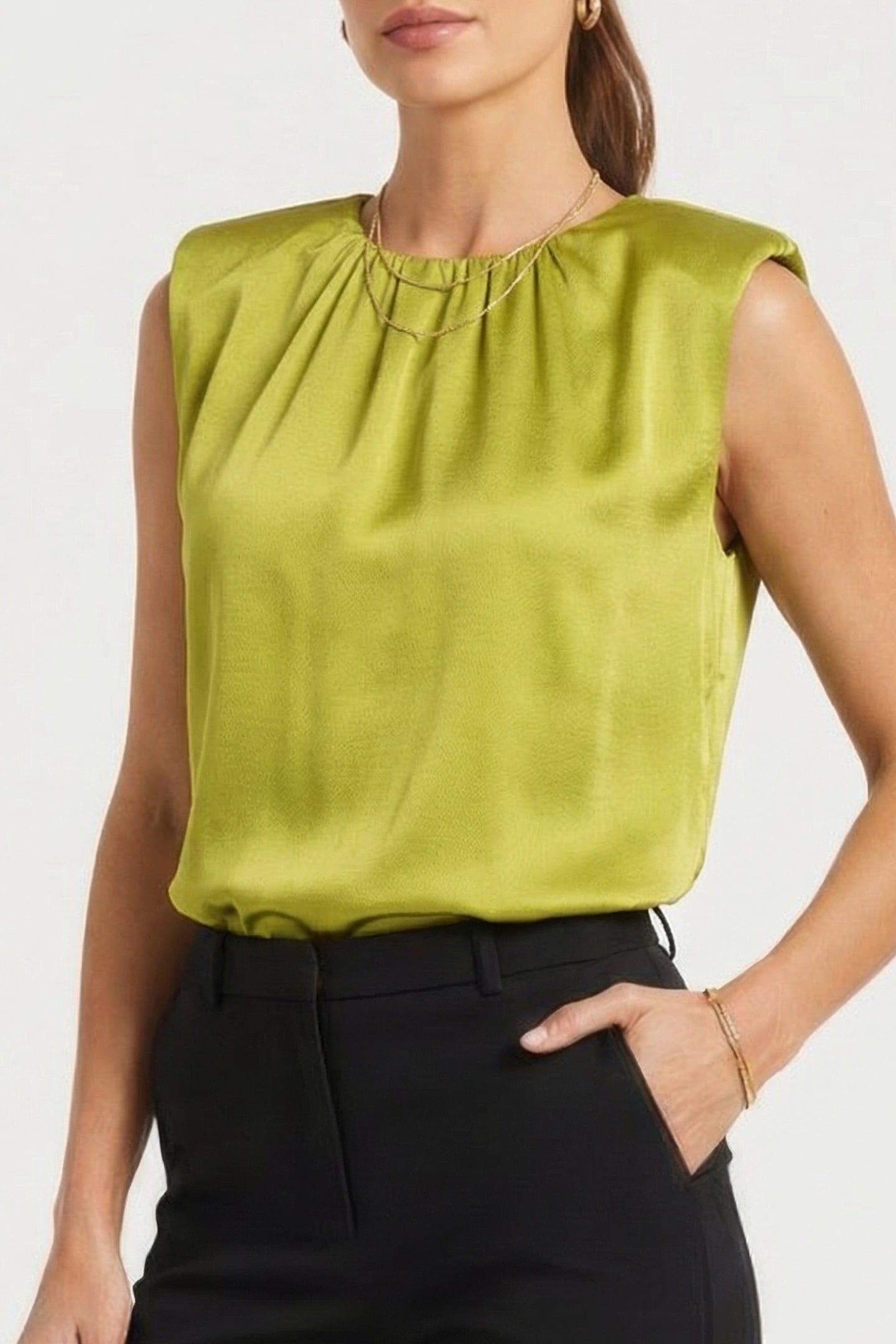 MARCIANO BY GUESS JOANA SL TOP KIWI LIGHT GREEN 1