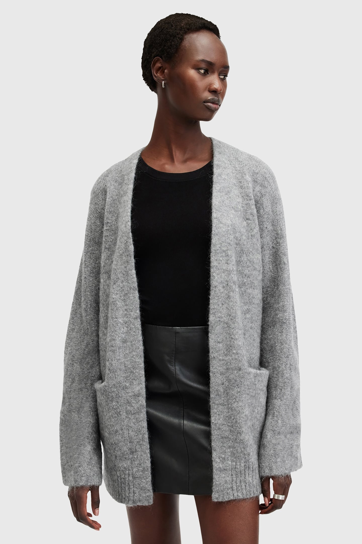 ZOE CARDIGAN GREY MARL 1