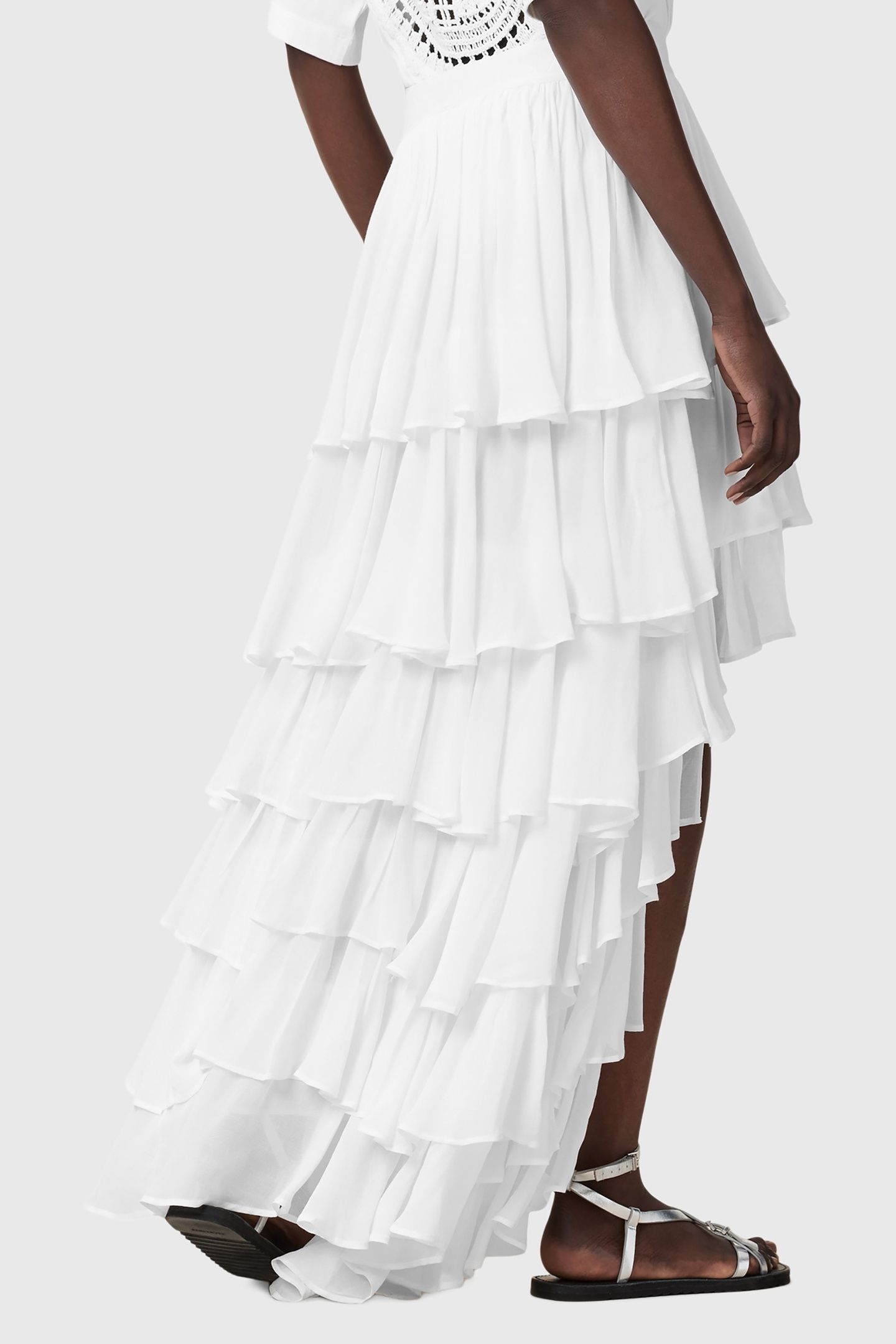 CAVARLY MAXI SKIRT SNOW WHITE 2