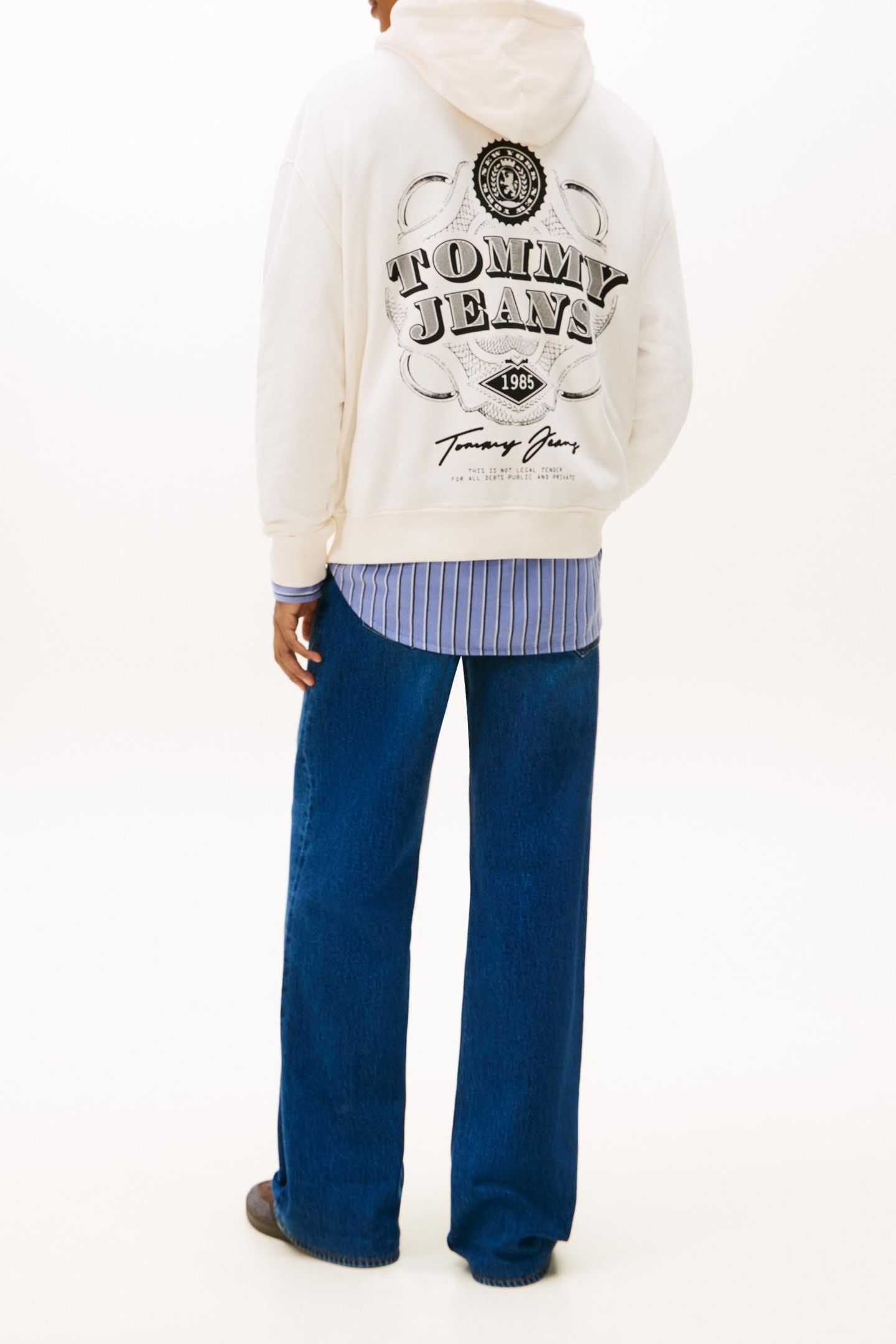 90S DOLLAR GRAPHIC HOODIE ANCIENT WHITE 2