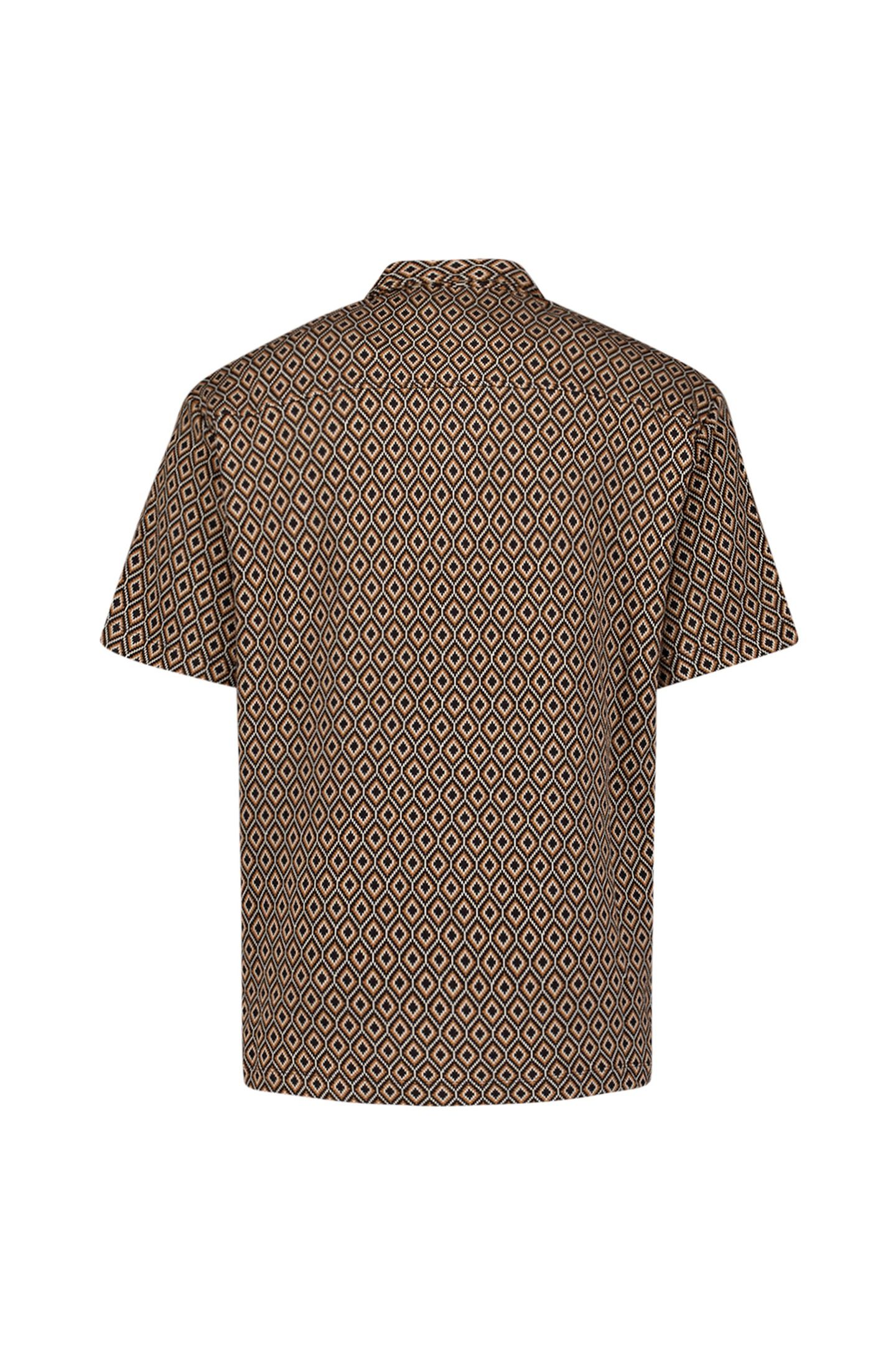 SHIRT SHORT SLEEVE JERSEY REVERS COLLAR ALLOVER PRINTED CARA 5
