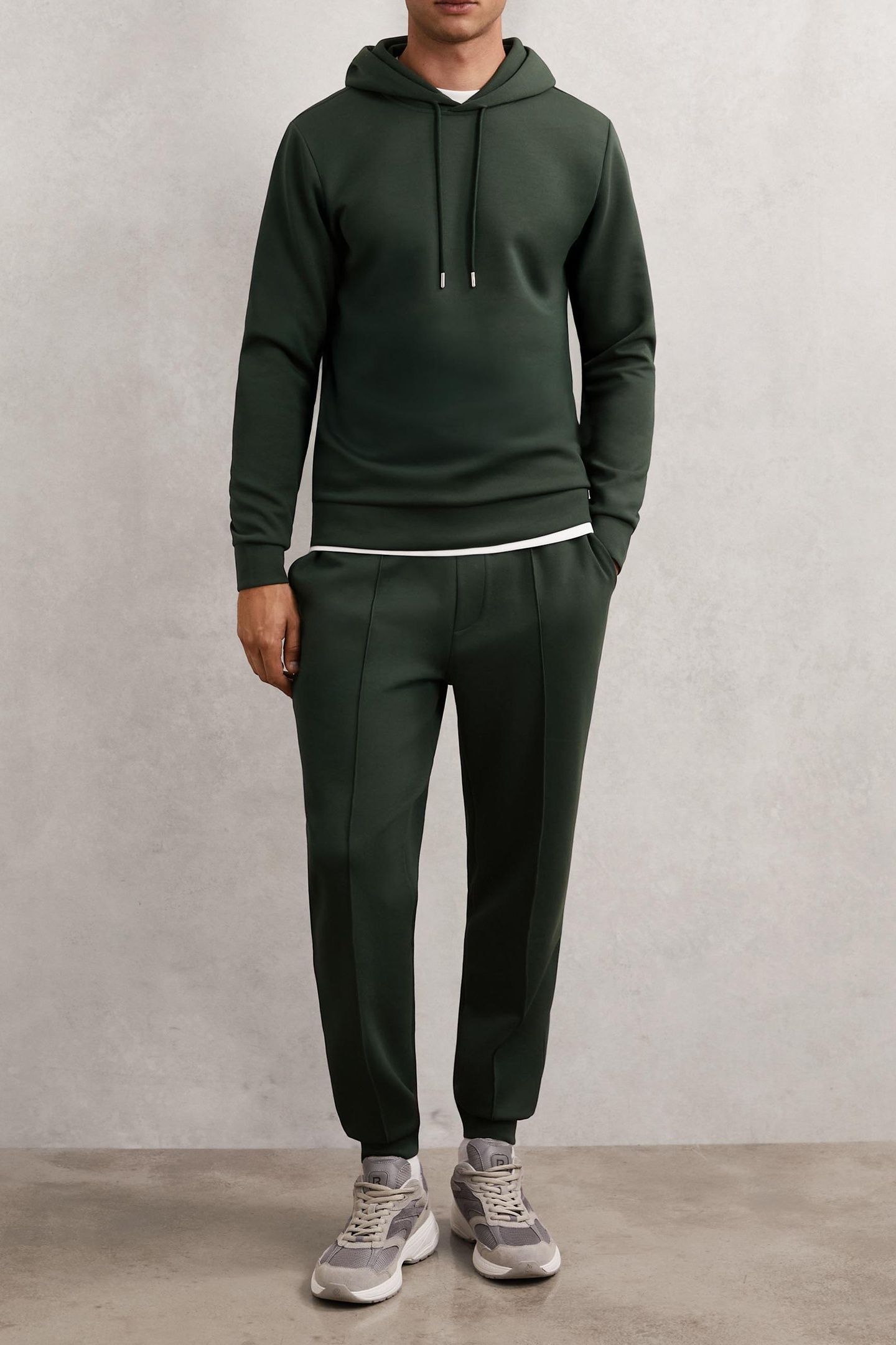 LS INTERLOCK HOODY DARK SAGE GREEN 4