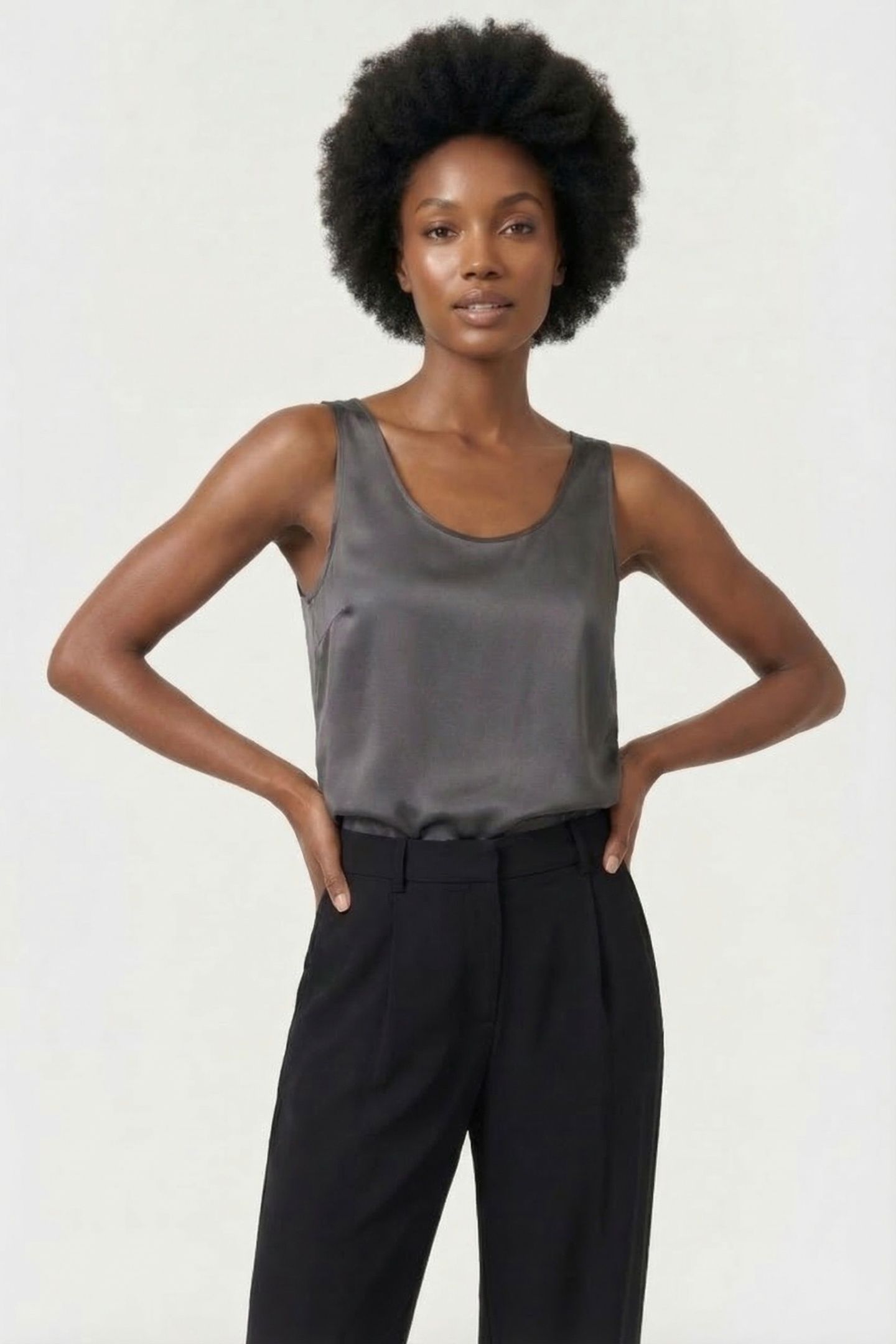 COMMA BLOUSES GREY/BLACK 1
