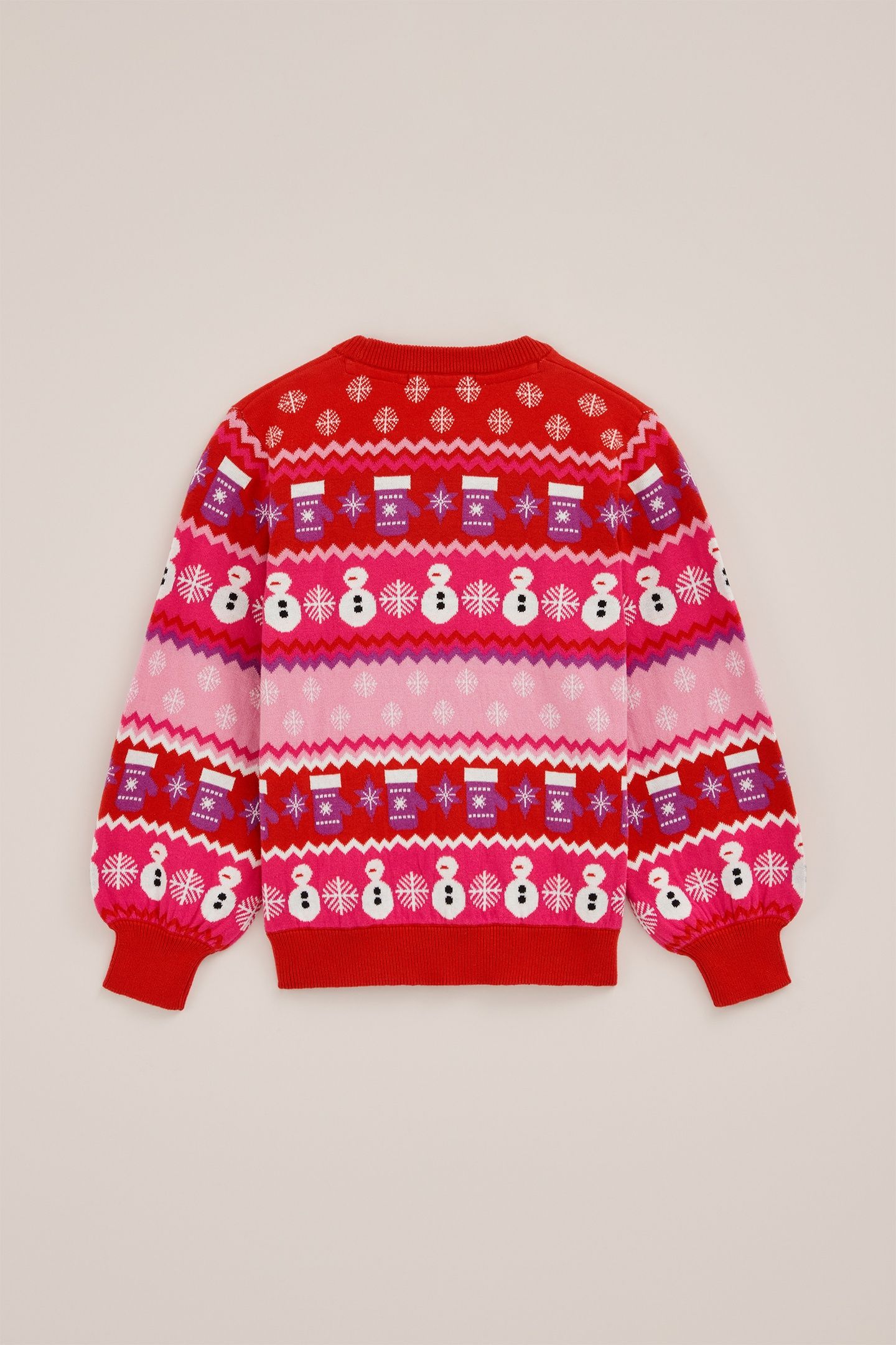 KNITTED PULLOVER BRIGHT PINK 4