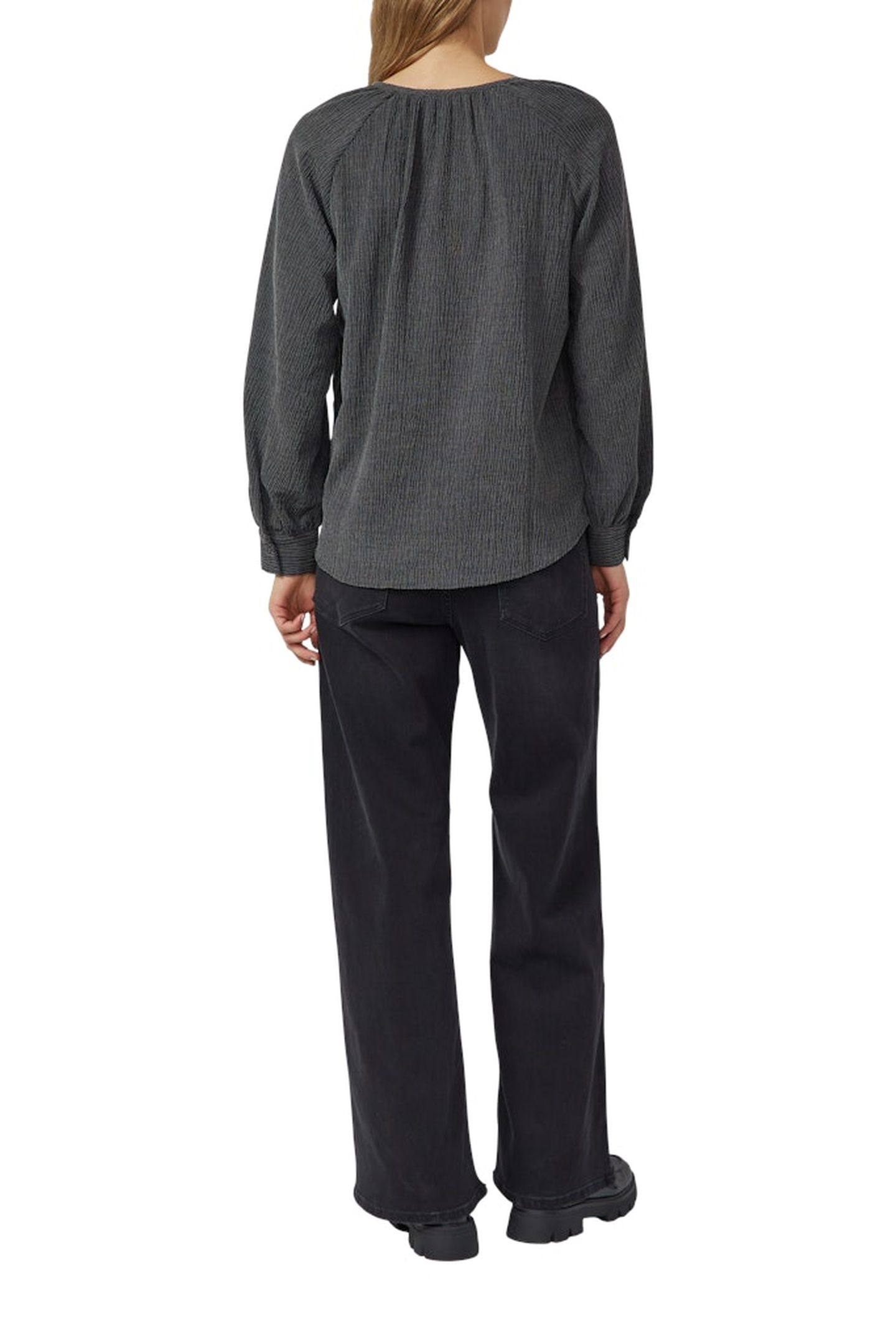 S.OLIVER BLOUSES GREY/BLACK 3