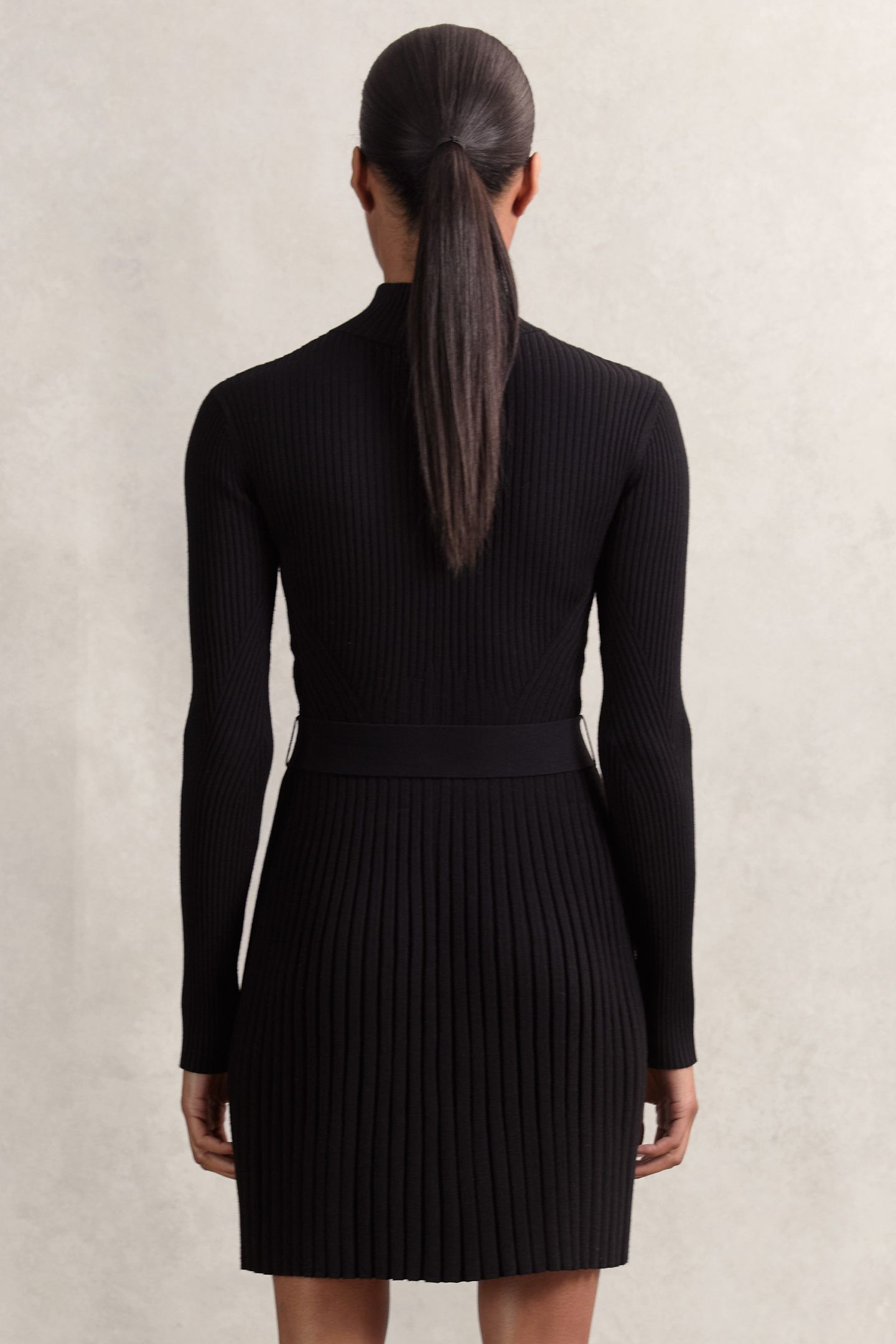 ZIP KNITTED FLIPPY BLACK 2