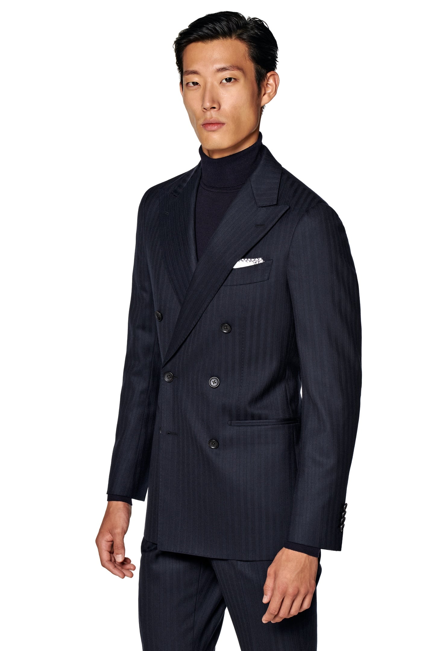 SUIT-NAVY HERRINGBONE NAVY 1