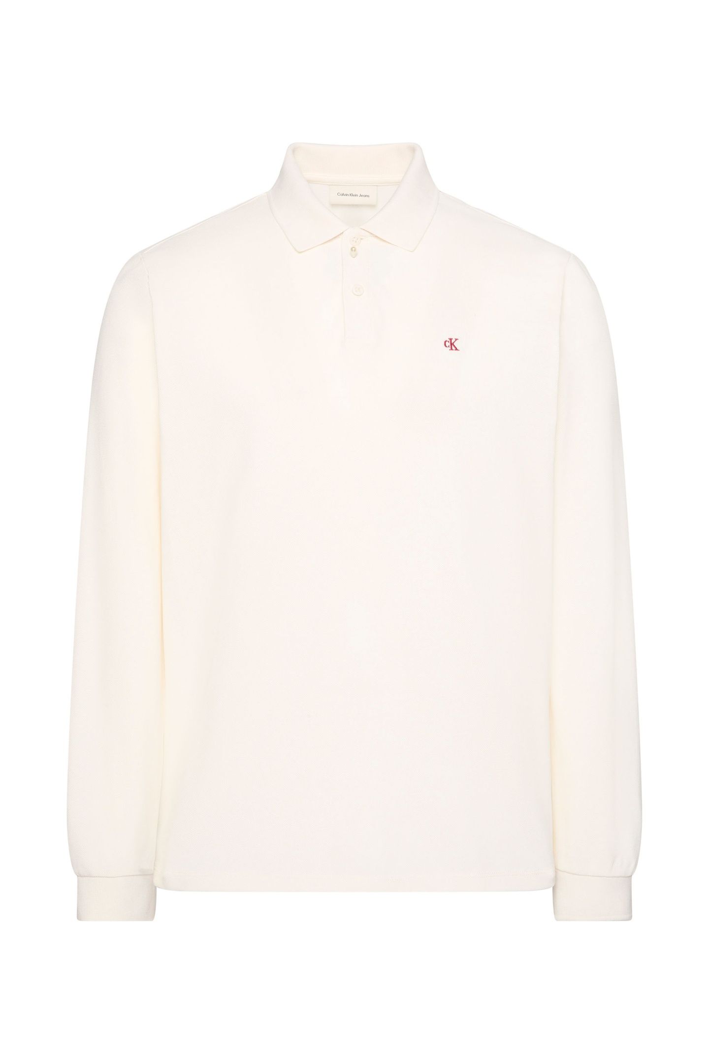 LS CASUAL PIQUE POLO WHITE GREIGE 5