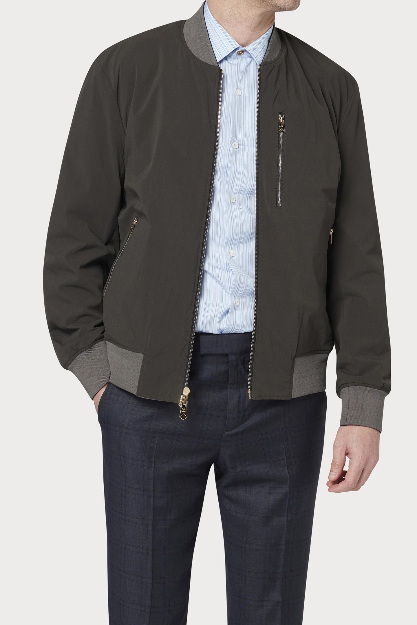 REVERSIBLE JACKET GREY MELANGE 4