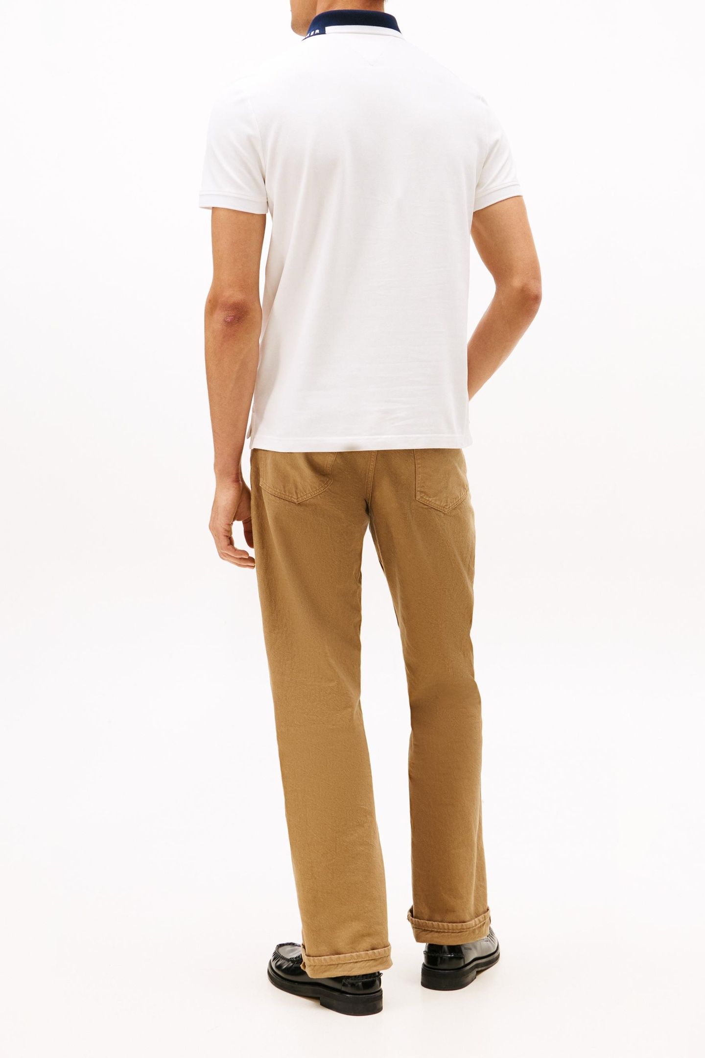 PIQUE GRAFIC COLLAR POLO ECRU 3