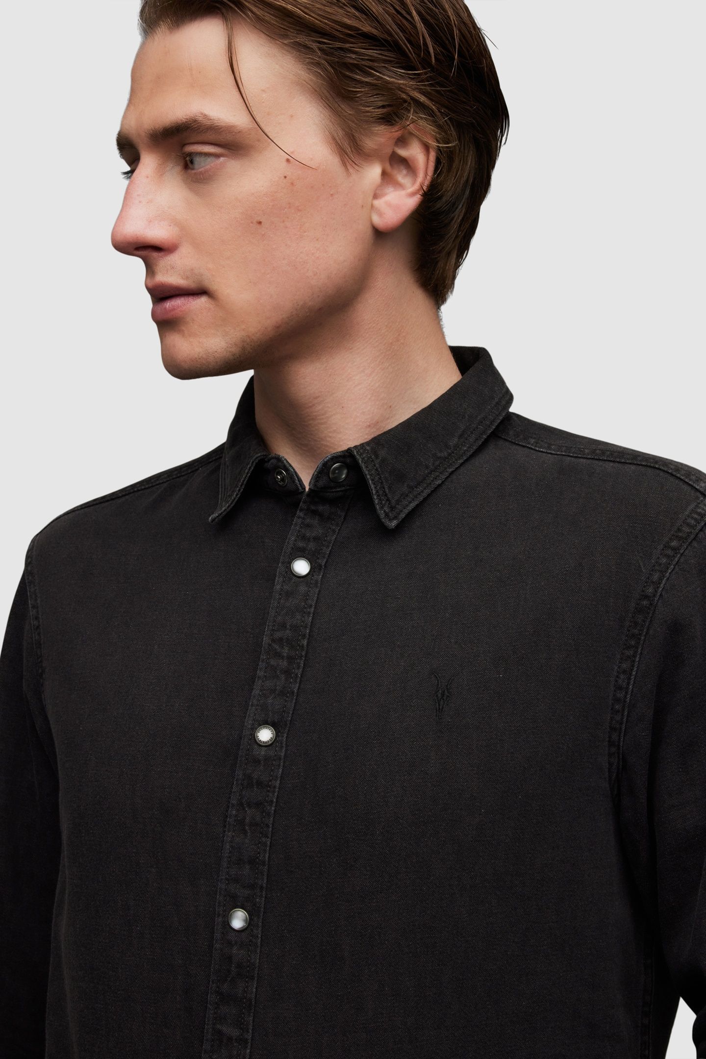 GLEASON LS SHIRT WASHED BLACK 6