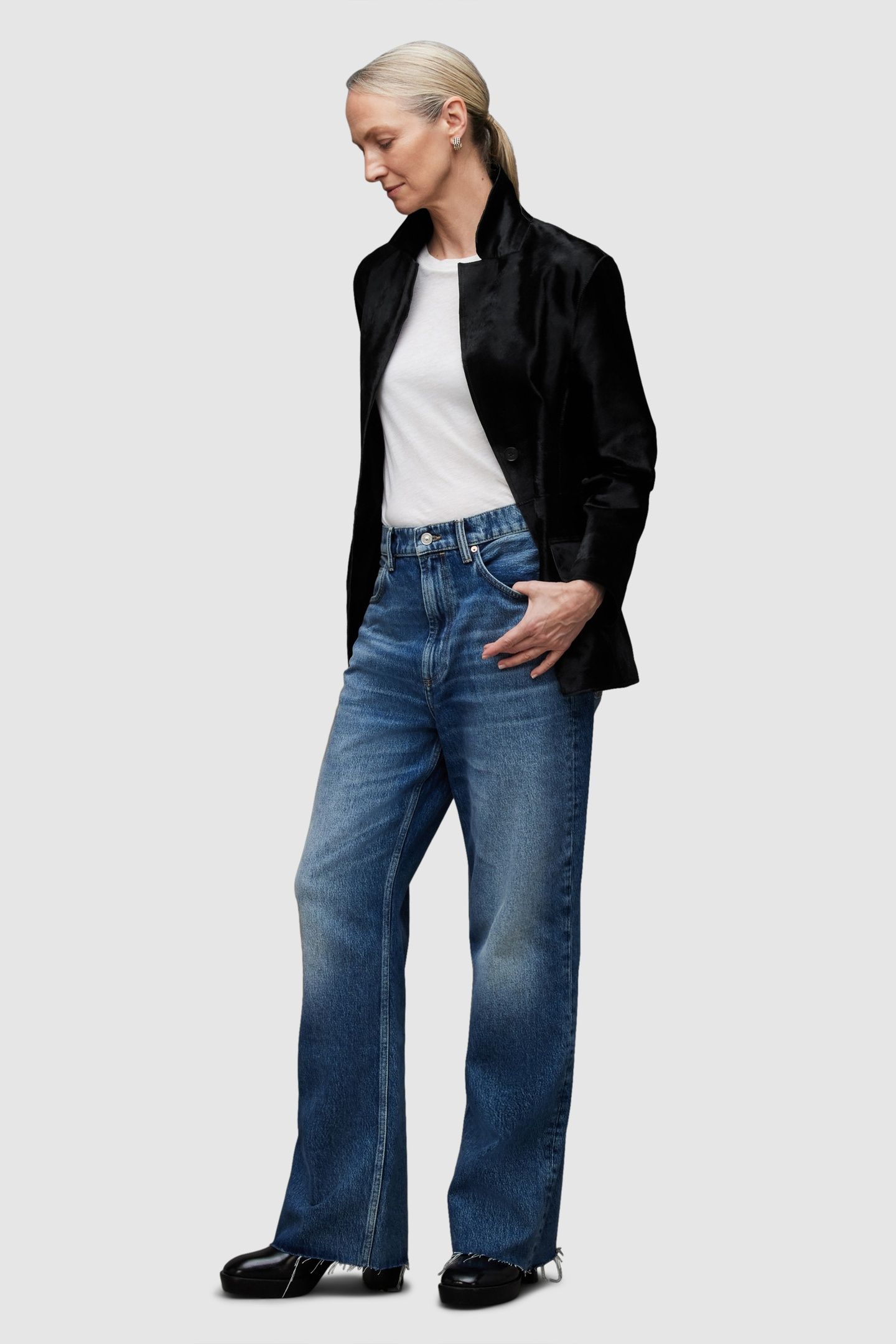 CORINNA ATLAS BLAZER BLACK 5