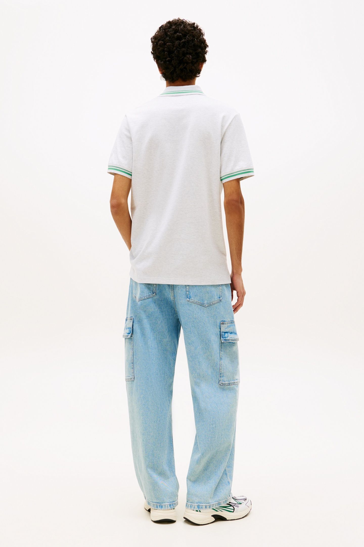 REGULAR TIPPED POLO ICE GREY HEATHER 2