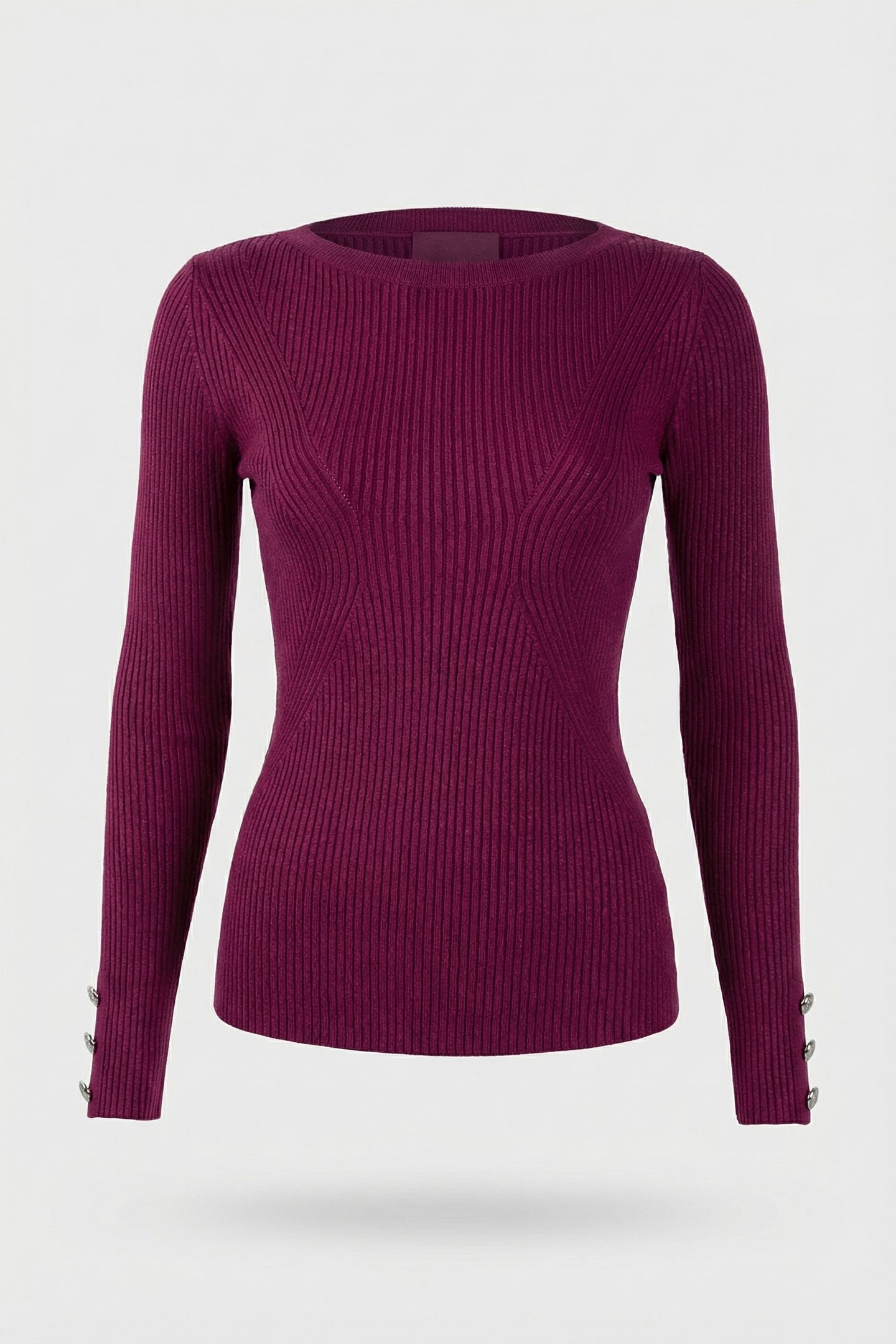 MARCIANO BY GUESS ISA LS BOAT NECK TOP SWEATER VINTAGE RASPB 3