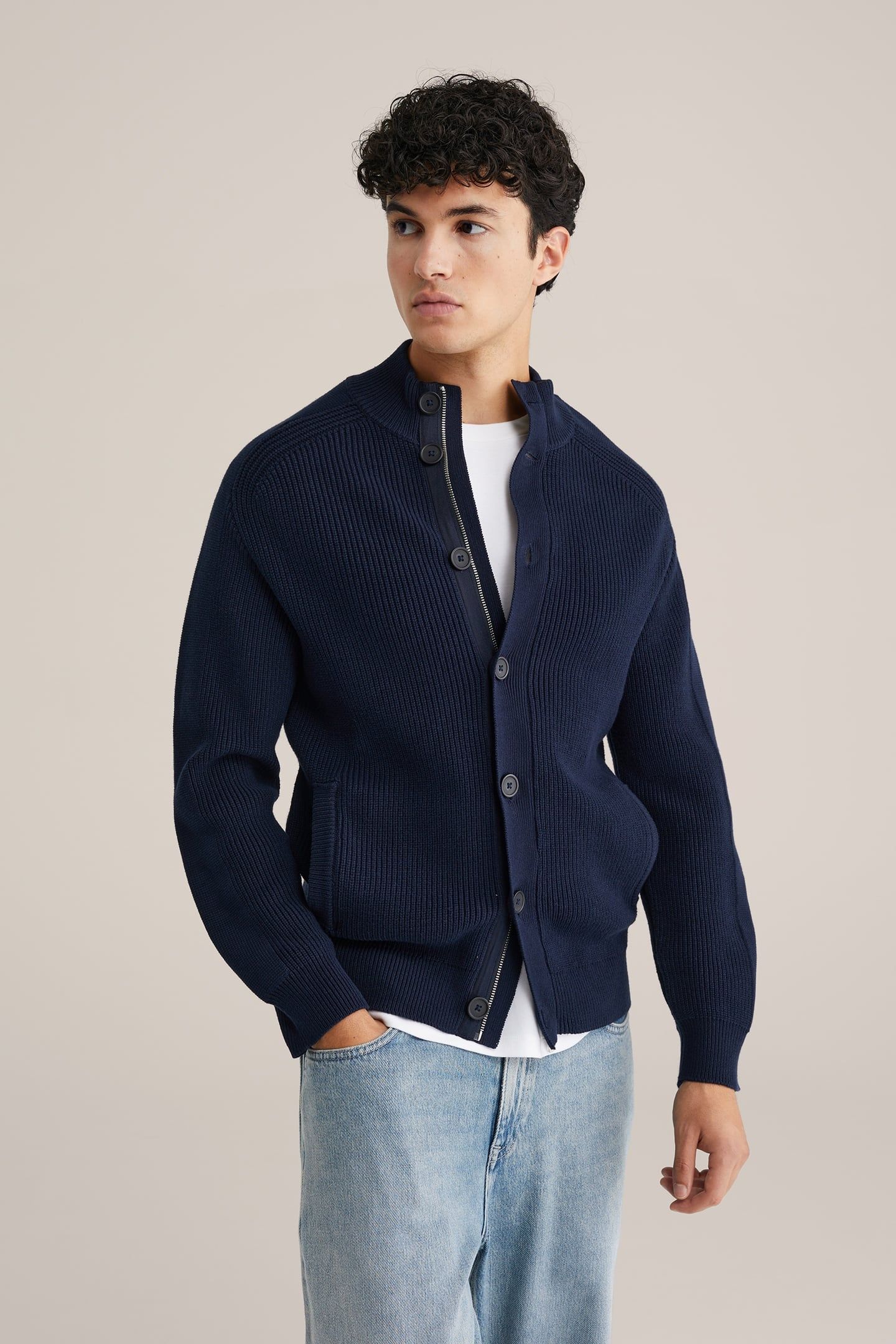 CARDIGAN DARK BLUE 1