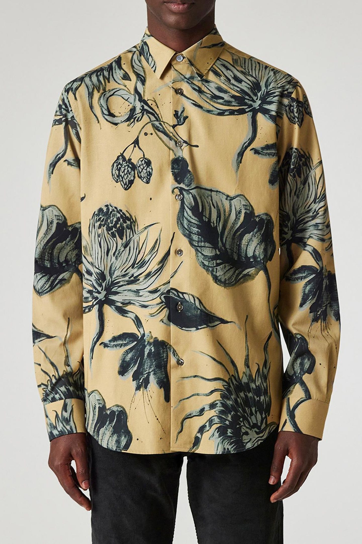 S/C REGULAR FIT SHIRT SAND 1