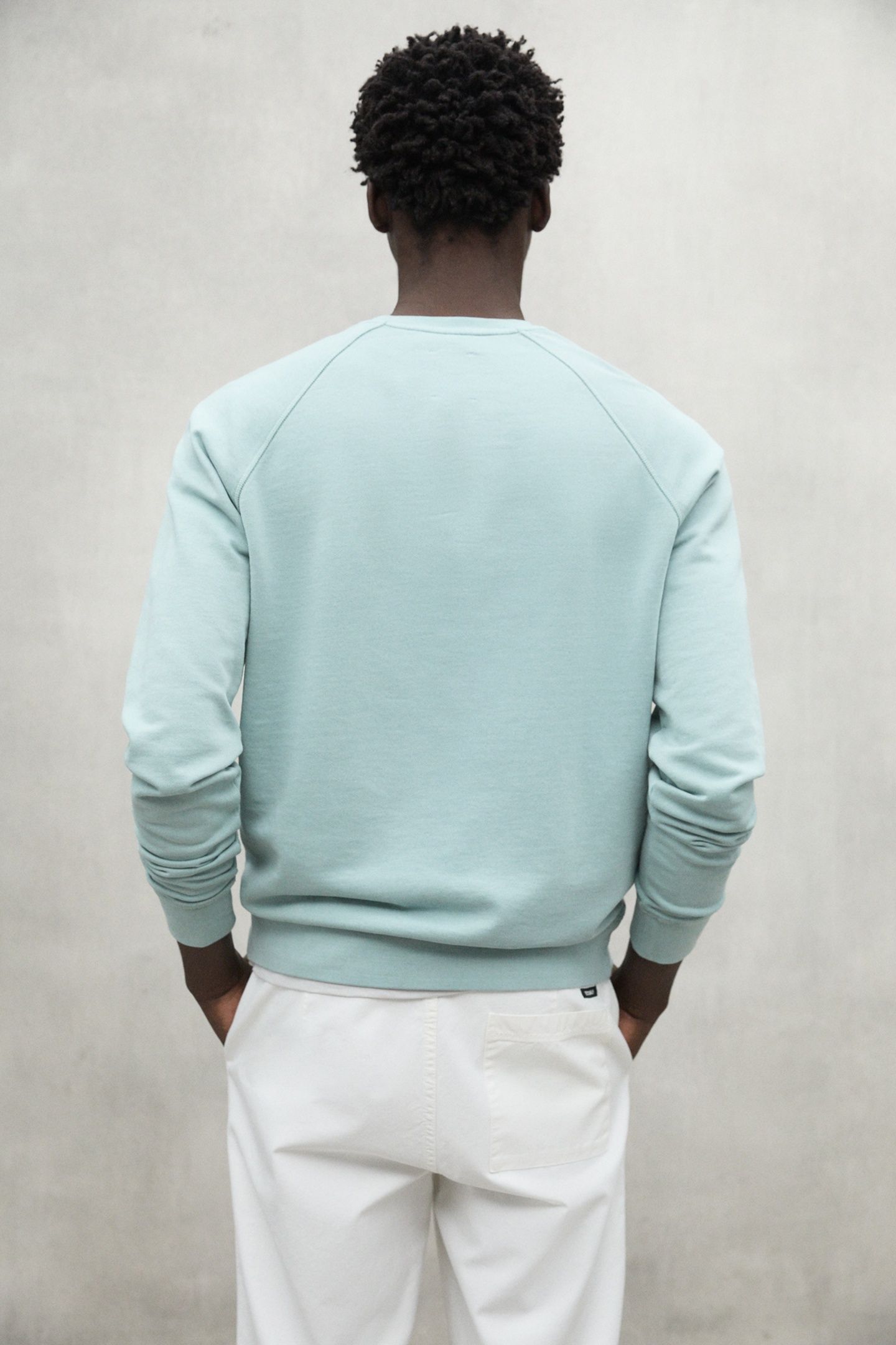BERJAALF SWEATSHIRT WASHED GREEN 5